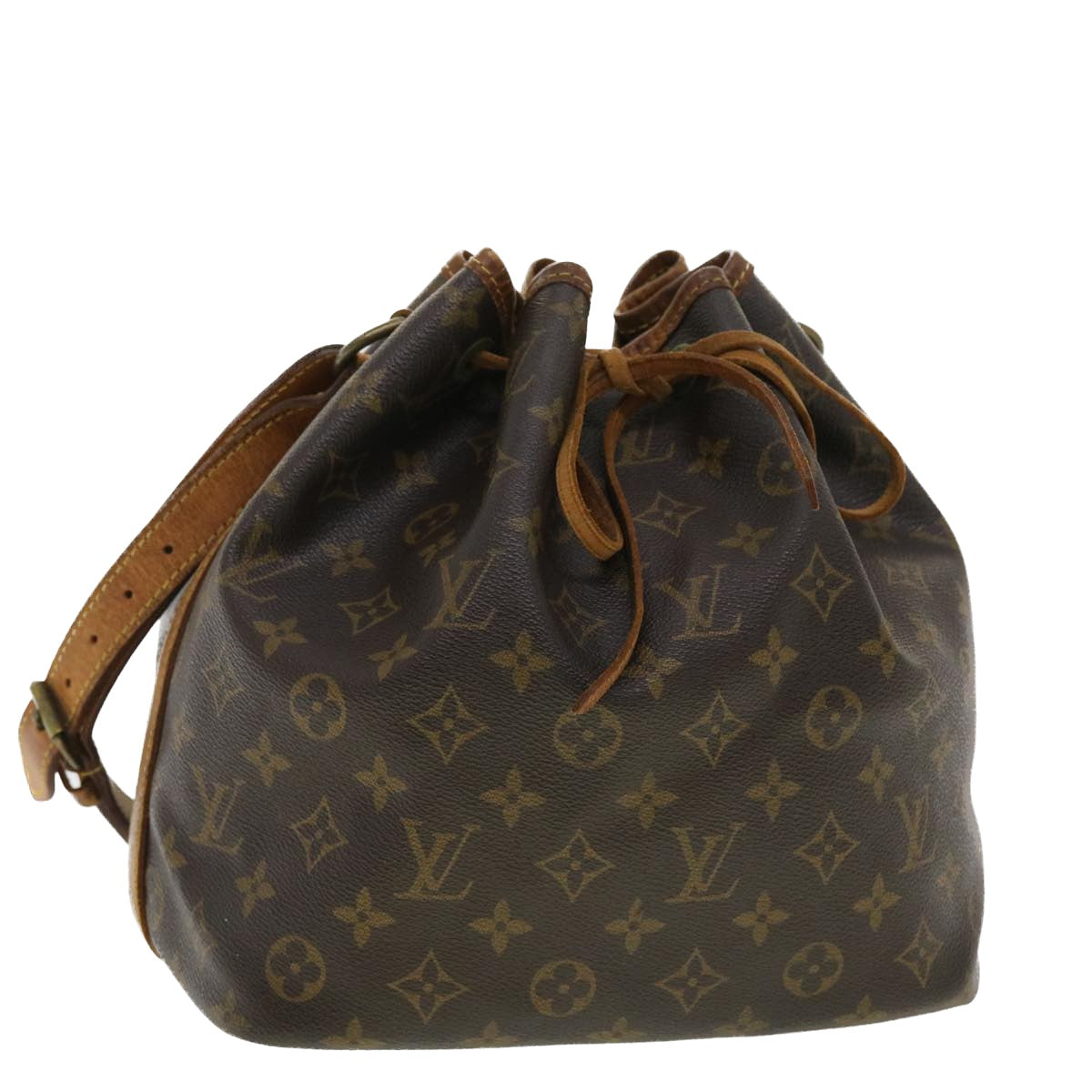 LOUIS VUITTON Monogram Petit Noe Shoulder Bag M42226 LV Auth th3549