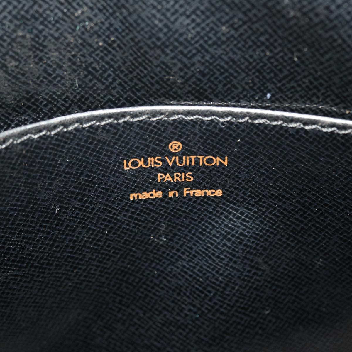 LOUIS VUITTON Epi Pochette Homme Clutch Bag Black M52522 LV Auth th3579