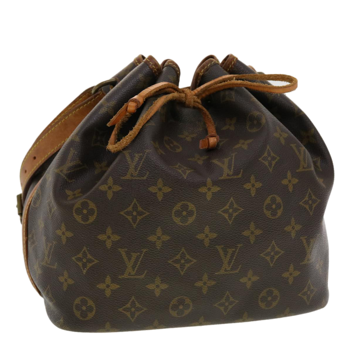 LOUIS VUITTON Monogram Petit Noe Shoulder Bag M42226 LV Auth th3590