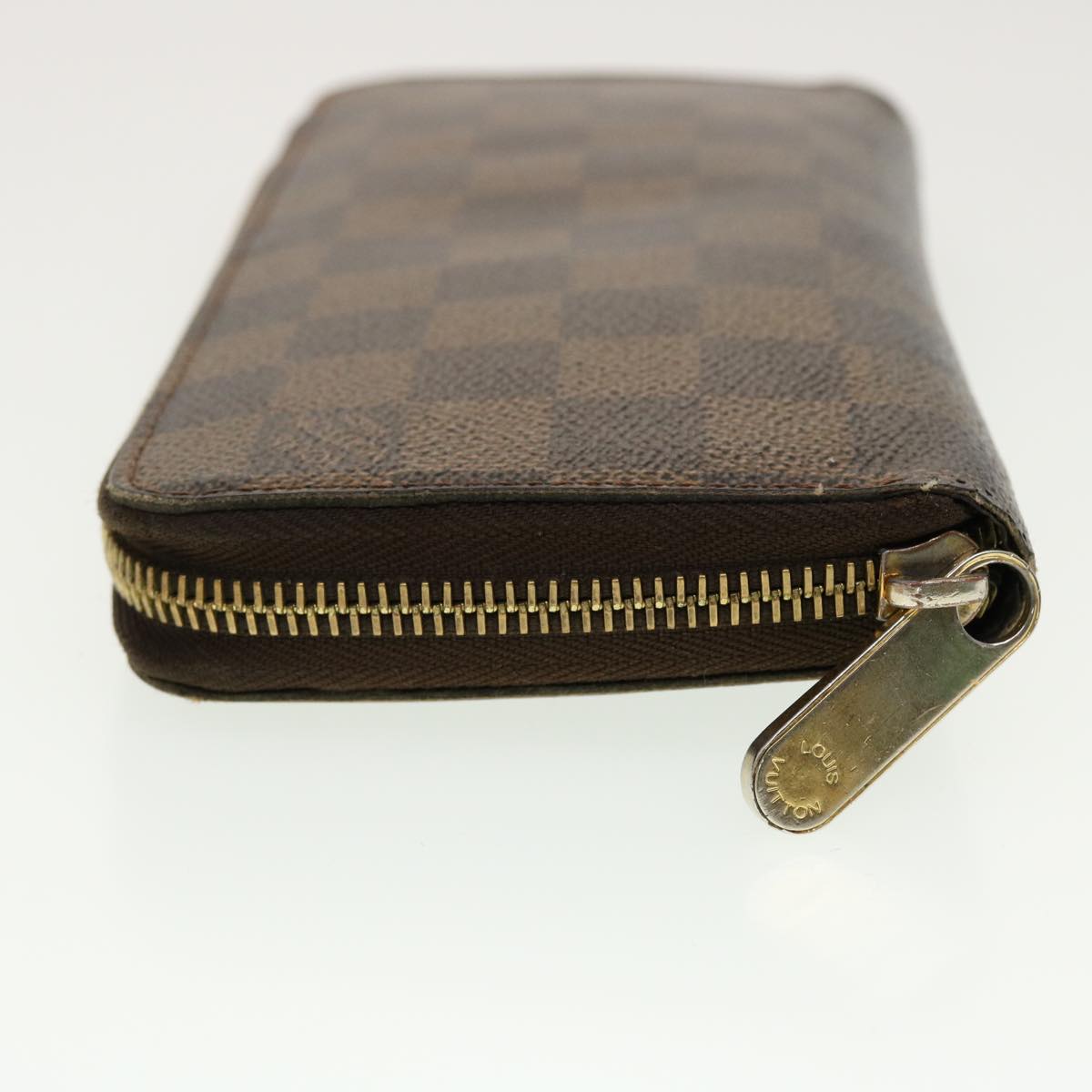 LOUIS VUITTON Damier Ebene Zippy Wallet Long Wallet N41661 LV Auth th3636