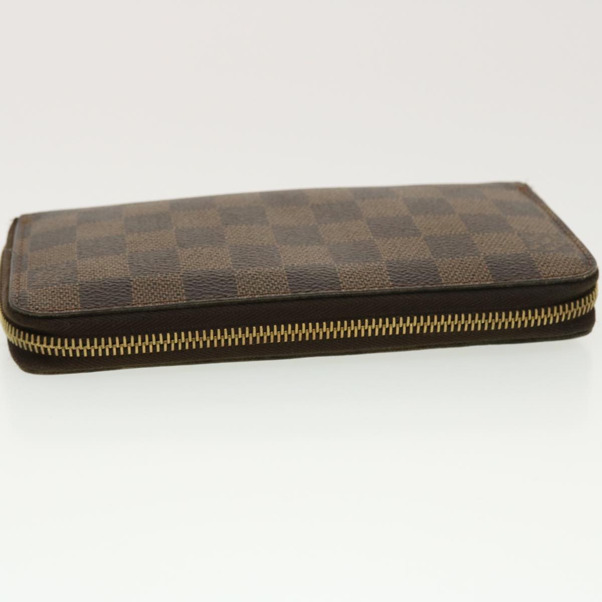 LOUIS VUITTON Damier Ebene Zippy Wallet Long Wallet N41661 LV Auth th3636