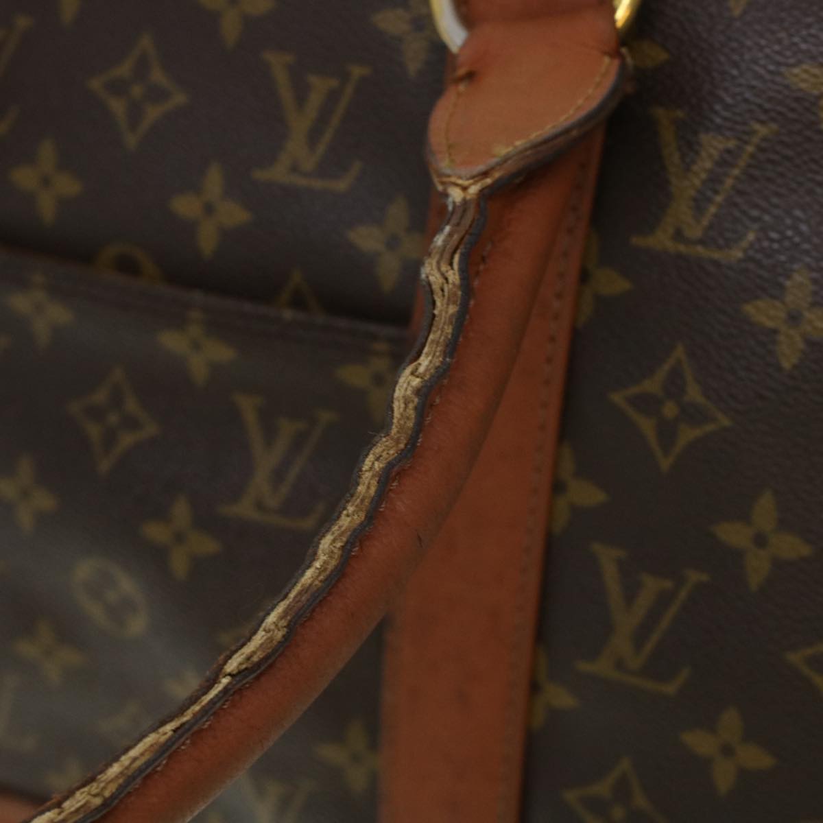 LOUIS VUITTON Monogram Sac Weekend PM Hand Bag M42425 LV Auth th3655