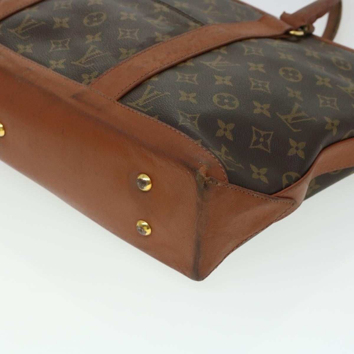 LOUIS VUITTON Monogram Sac Weekend PM Hand Bag M42425 LV Auth th3655