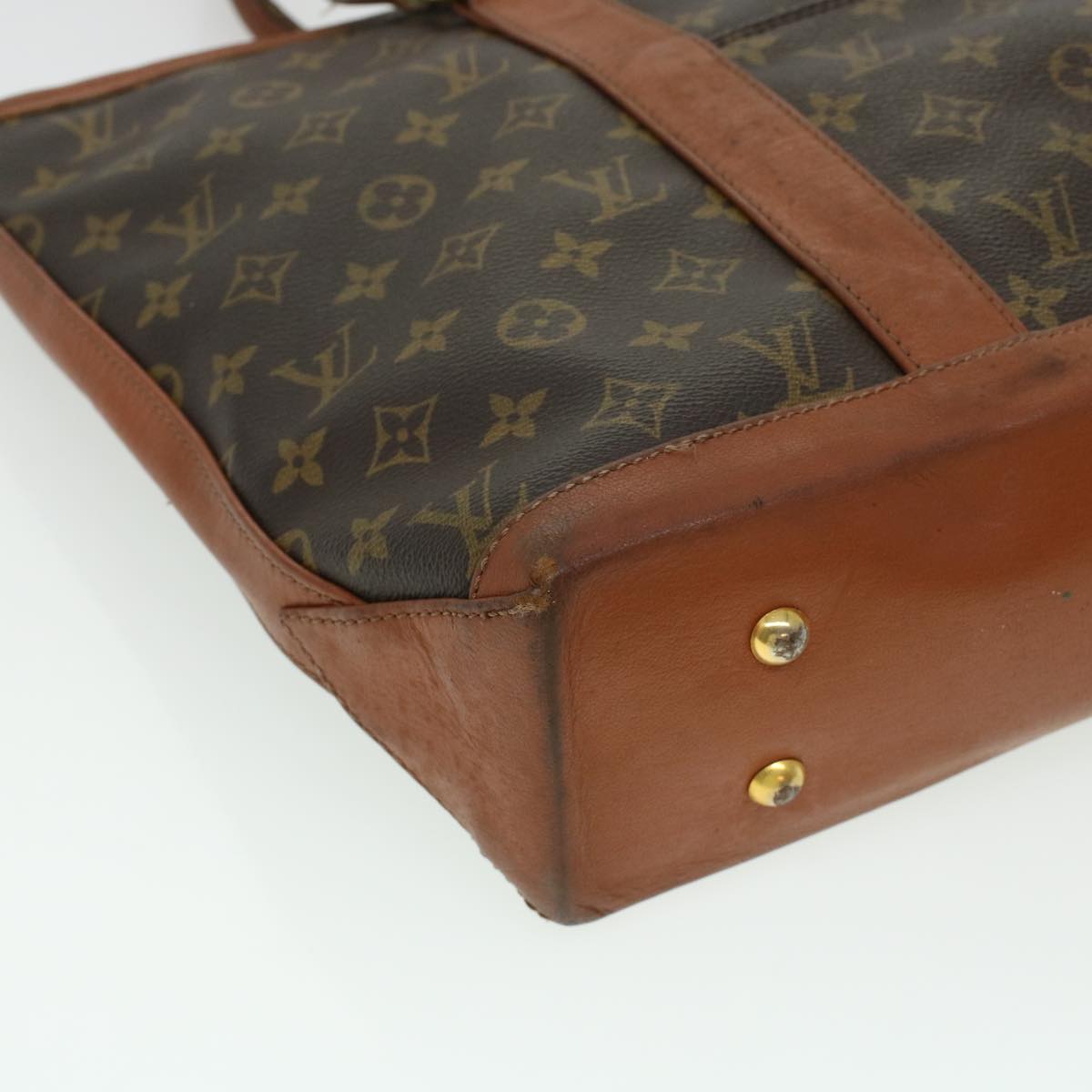 LOUIS VUITTON Monogram Sac Weekend PM Hand Bag M42425 LV Auth th3655