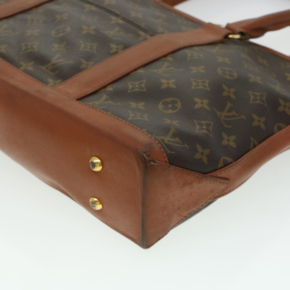 LOUIS VUITTON Monogram Sac Weekend PM Hand Bag M42425 LV Auth th3655