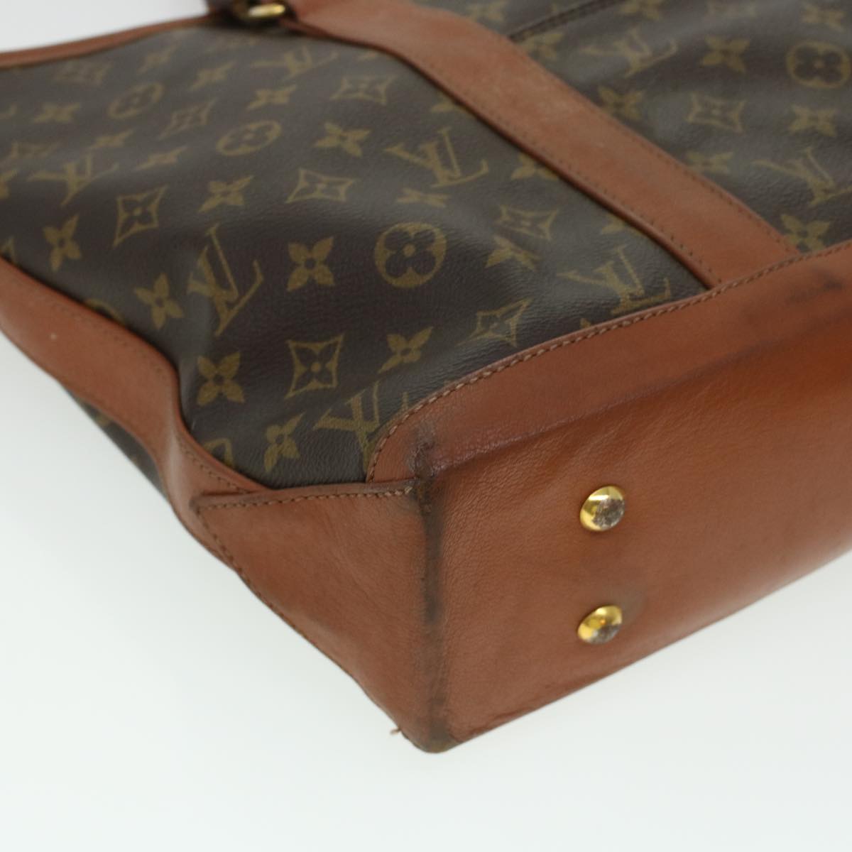 LOUIS VUITTON Monogram Sac Weekend PM Hand Bag M42425 LV Auth th3655