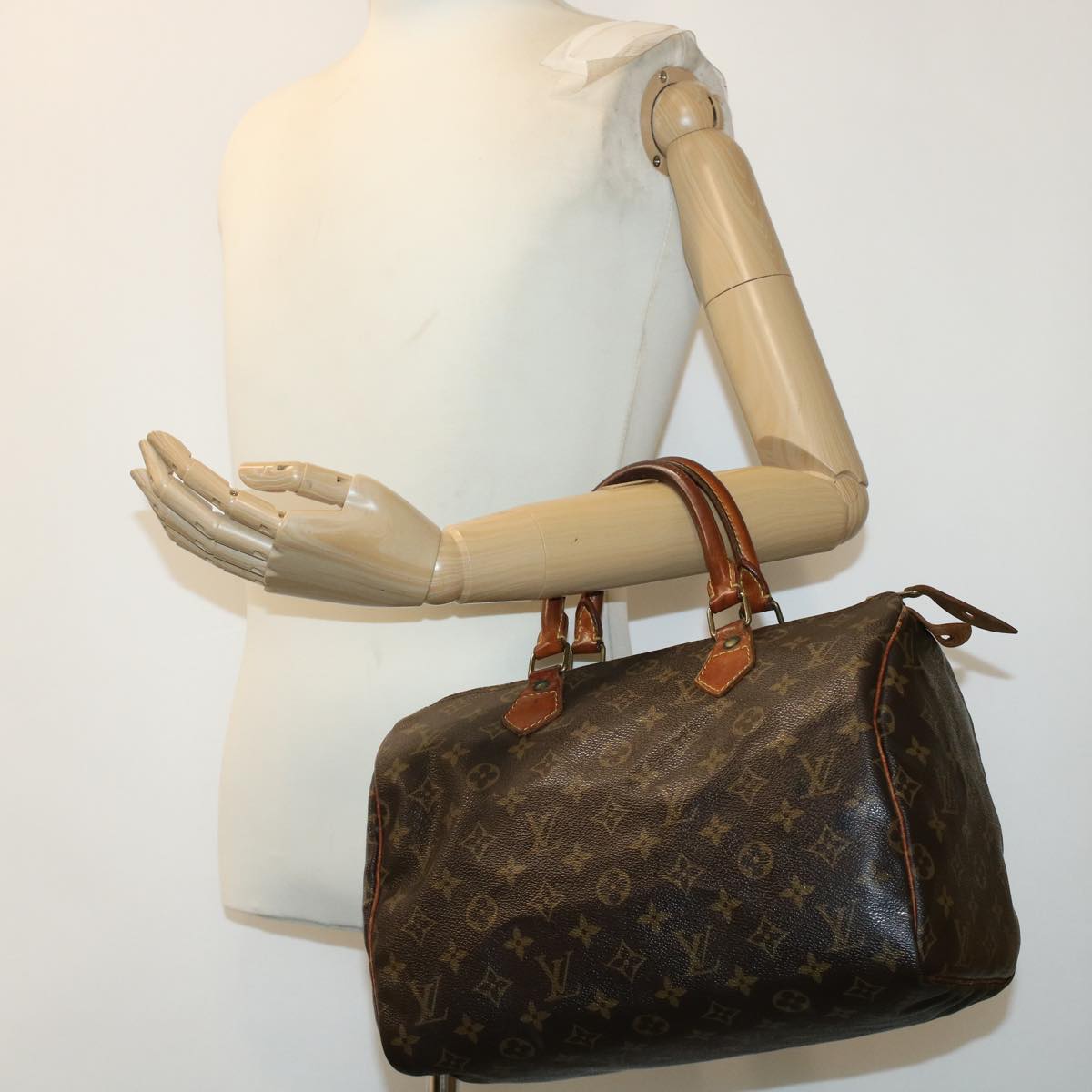 LOUIS VUITTON Monogram Speedy 30 Hand Bag M41526 LV Auth th3663