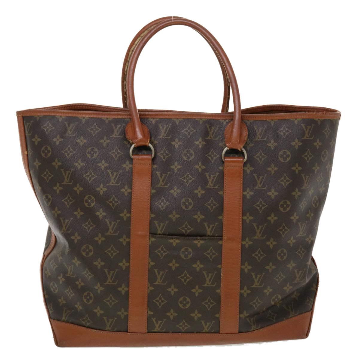 LOUIS VUITTON Monogram Sac Weekend PM Hand Bag M42425 LV Auth th3670