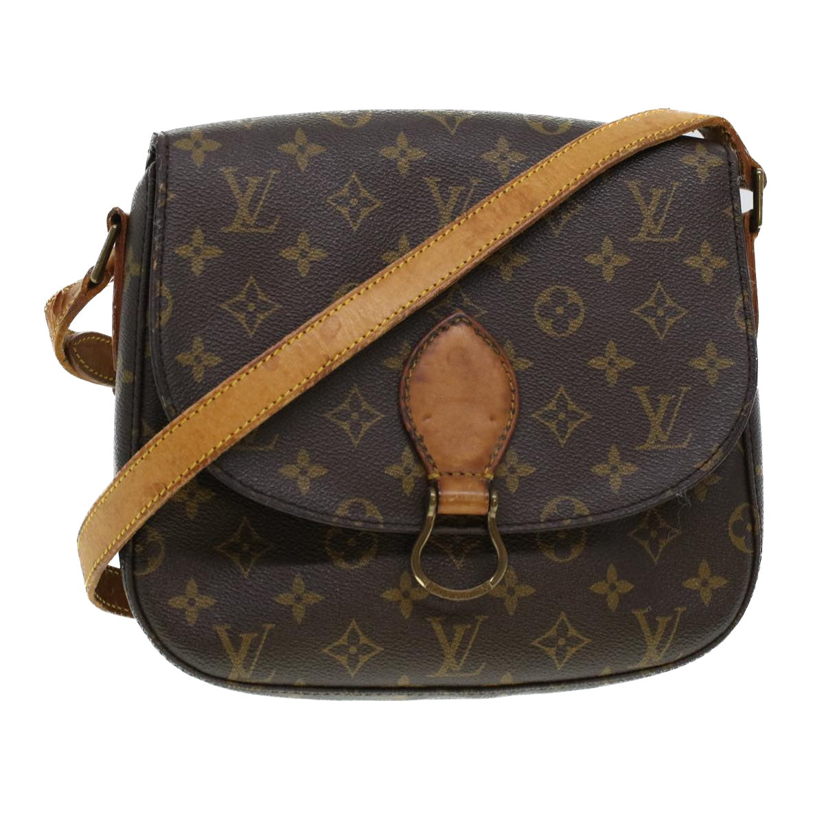 LOUIS VUITTON Monogram Saint Cloud GM Shoulder Bag M51242 LV Auth th3674