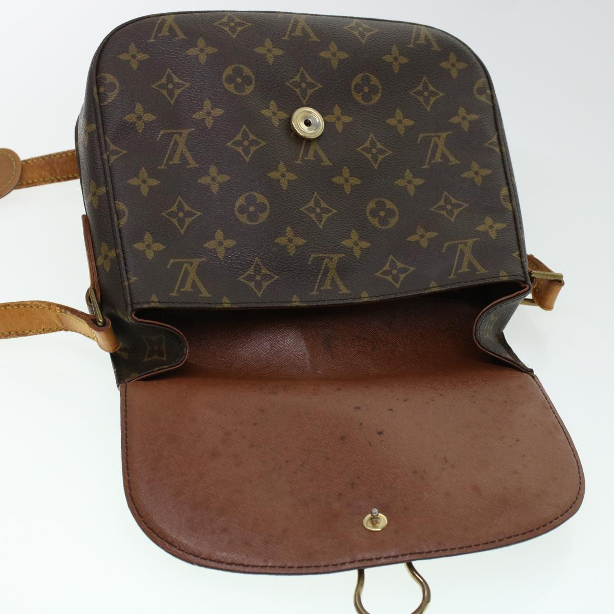 LOUIS VUITTON Monogram Saint Cloud GM Shoulder Bag M51242 LV Auth th3674