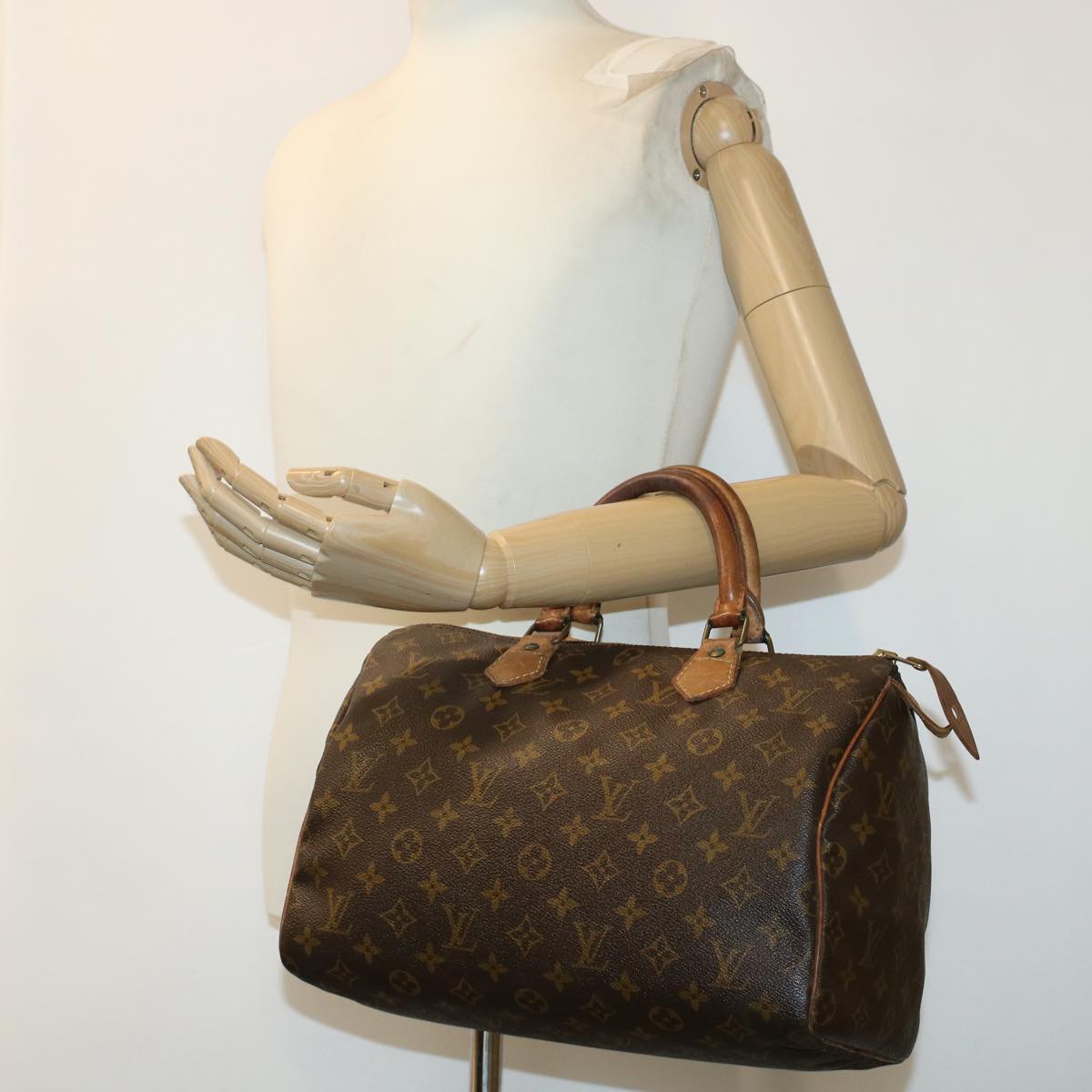 LOUIS VUITTON Monogram Speedy 30 Hand Bag M41526 LV Auth th3685