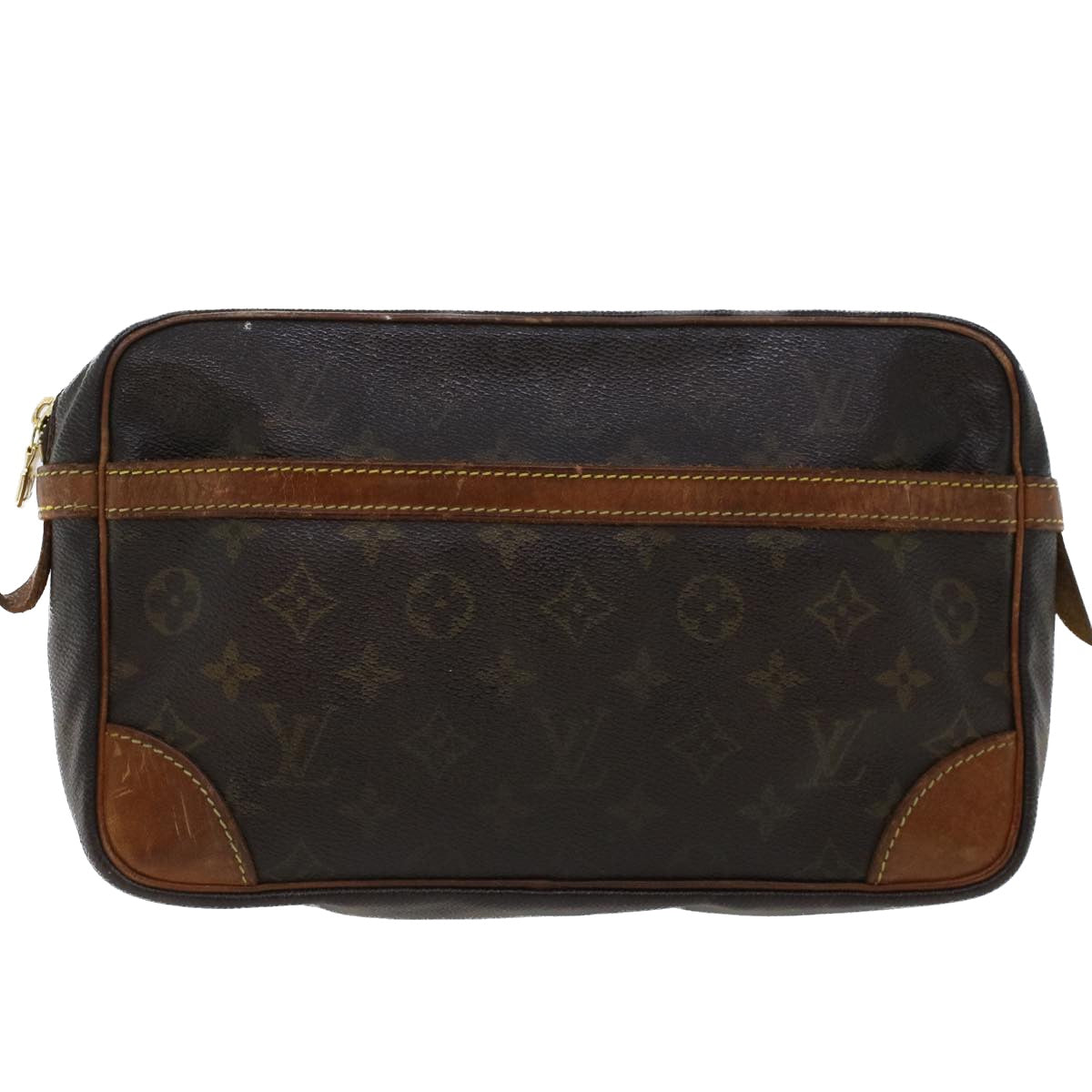 LOUIS VUITTON Monogram Compiegne 28 Clutch Bag M51845 LV Auth th3706