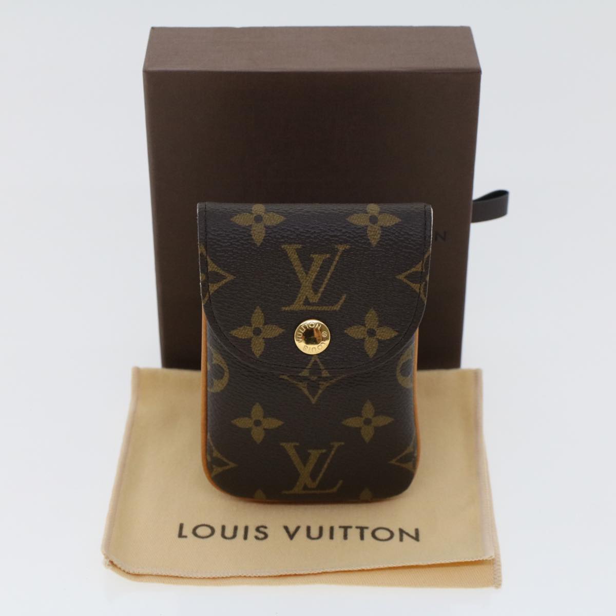 LOUIS VUITTON Monogram Etui Telephonne MM Cell Phone Case M66546 LV Auth th3708