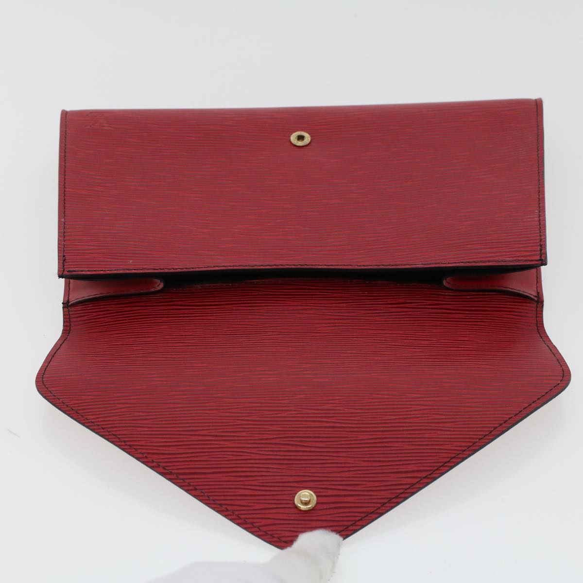 LOUIS VUITTON Epi Art Deco Clutch Bag Red M52637 LV Auth th3723