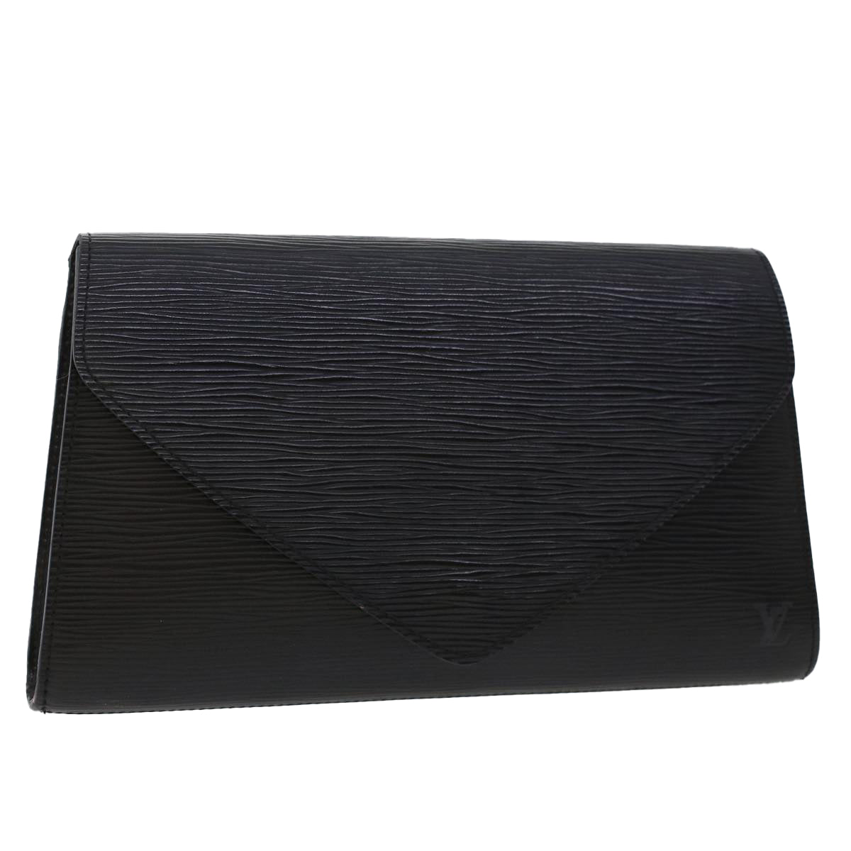 LOUIS VUITTON Epi Art Deco Clutch Bag Black M52632 LV Auth th3725