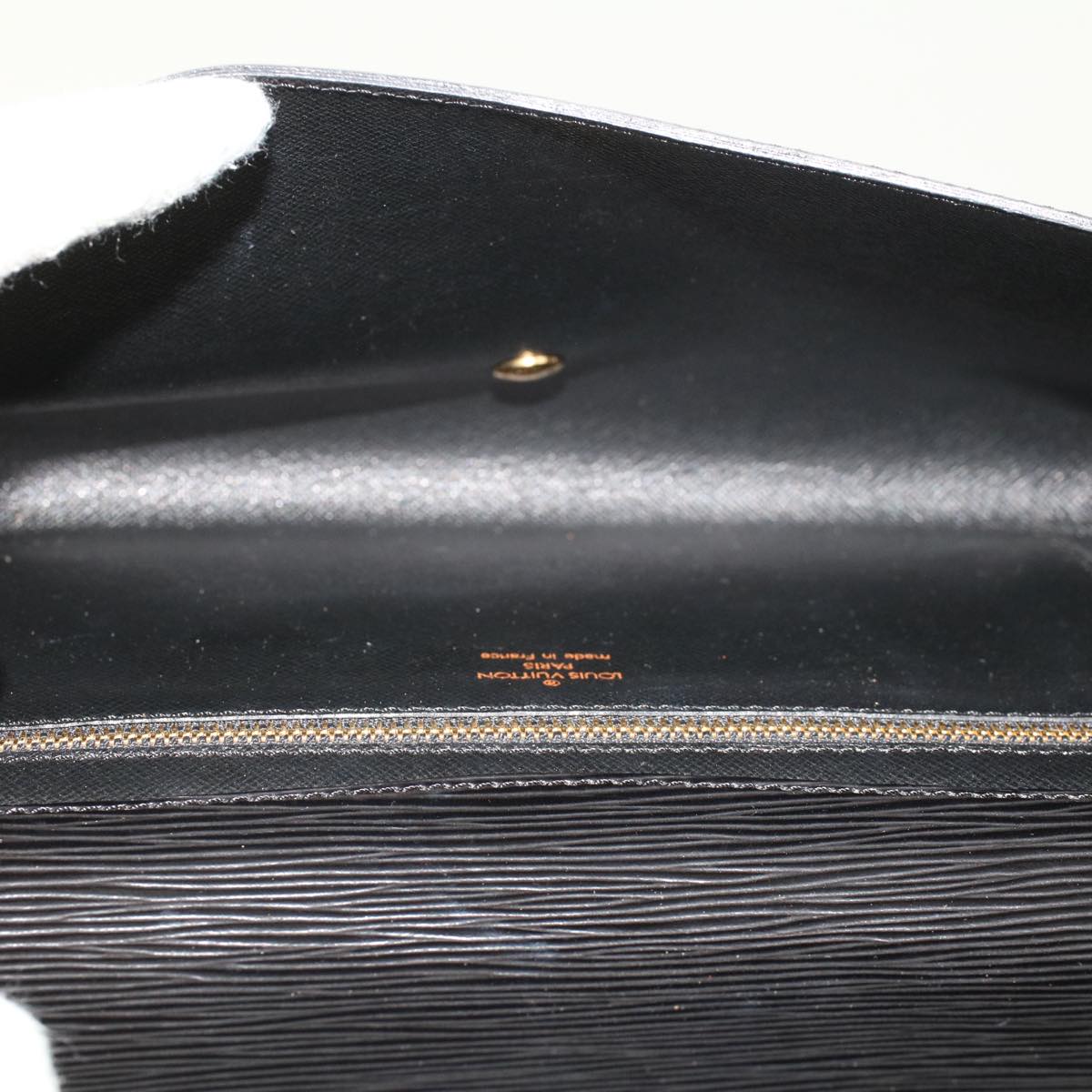 LOUIS VUITTON Epi Art Deco Clutch Bag Black M52632 LV Auth th3725