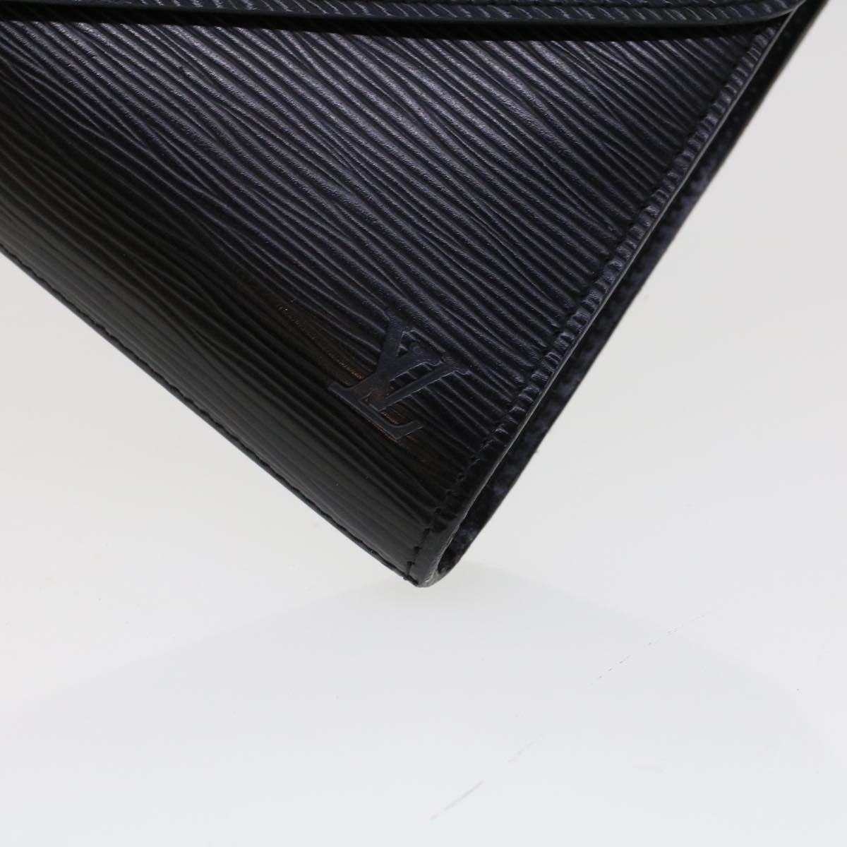 LOUIS VUITTON Epi Art Deco Clutch Bag Black M52632 LV Auth th3725