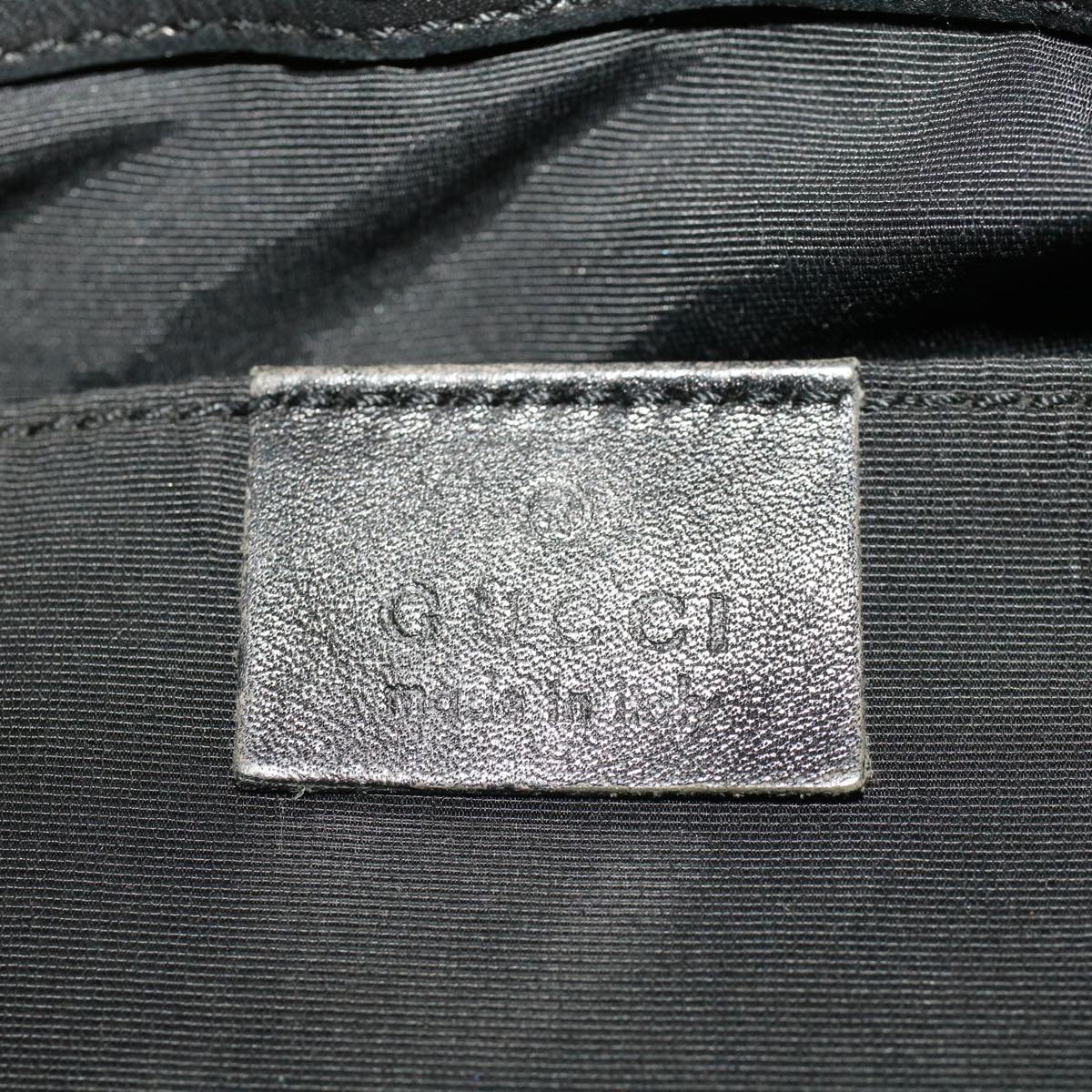 GUCCI GG Canvas Tote Bag Black 36173 1705 Auth th3729