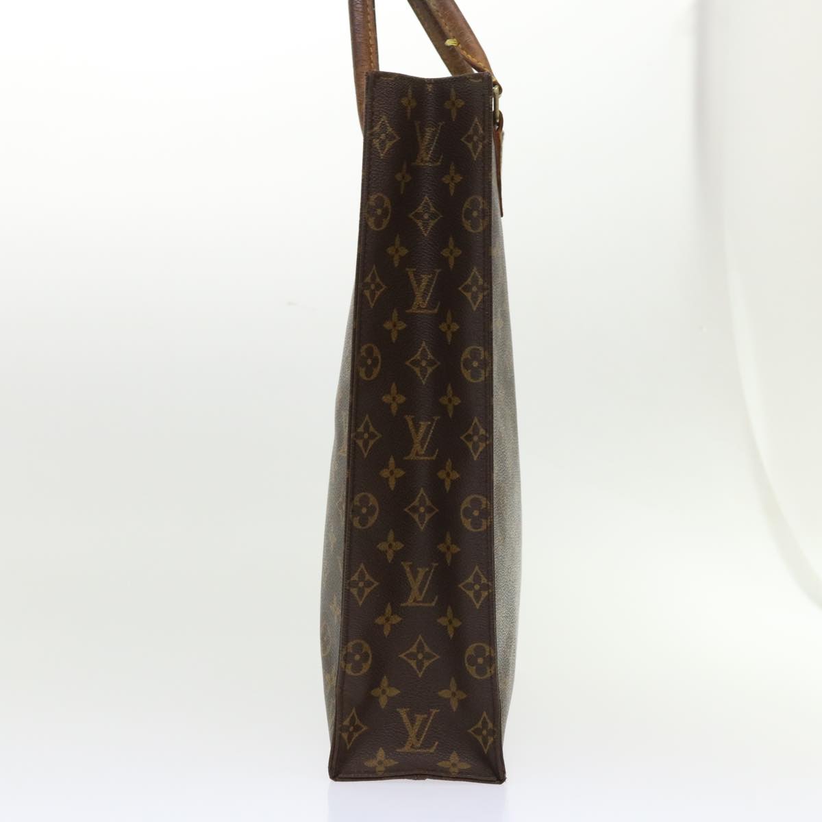 LOUIS VUITTON Monogram Sac Plat Hand Bag M51140 LV Auth th3804