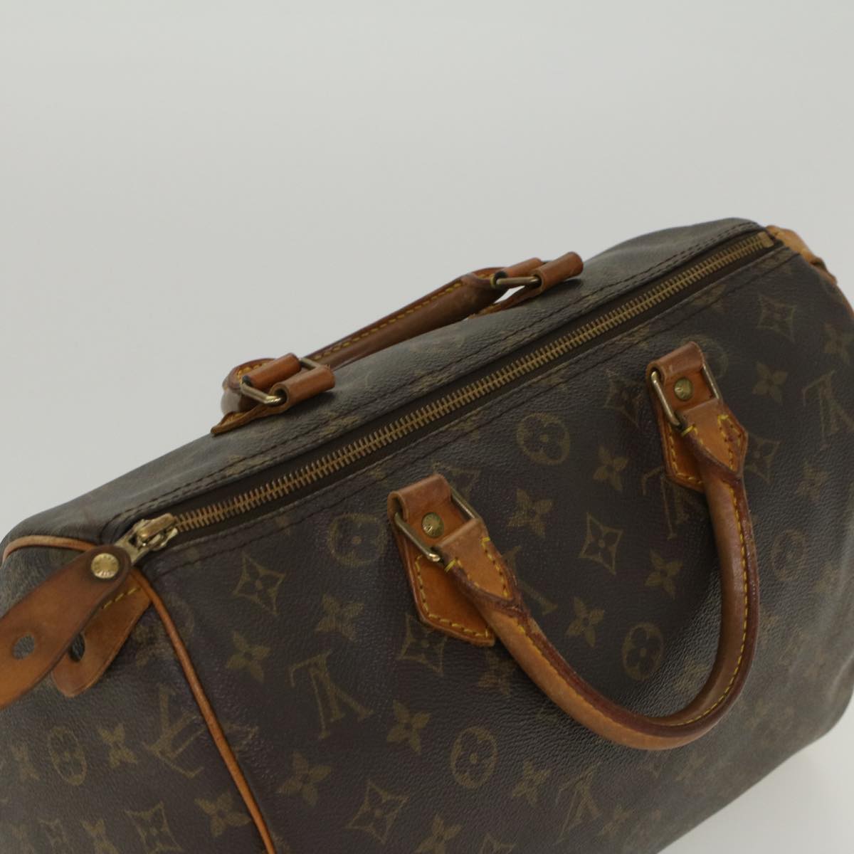 LOUIS VUITTON Monogram Speedy 30 Hand Bag M41526 LV Auth th3810