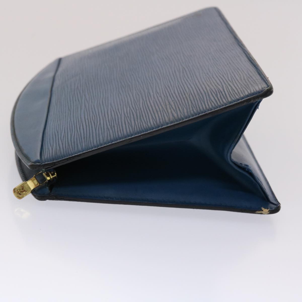 LOUIS VUITTON Epi Trousse Crete Clutch Bag Blue M48405 LV Auth th3833