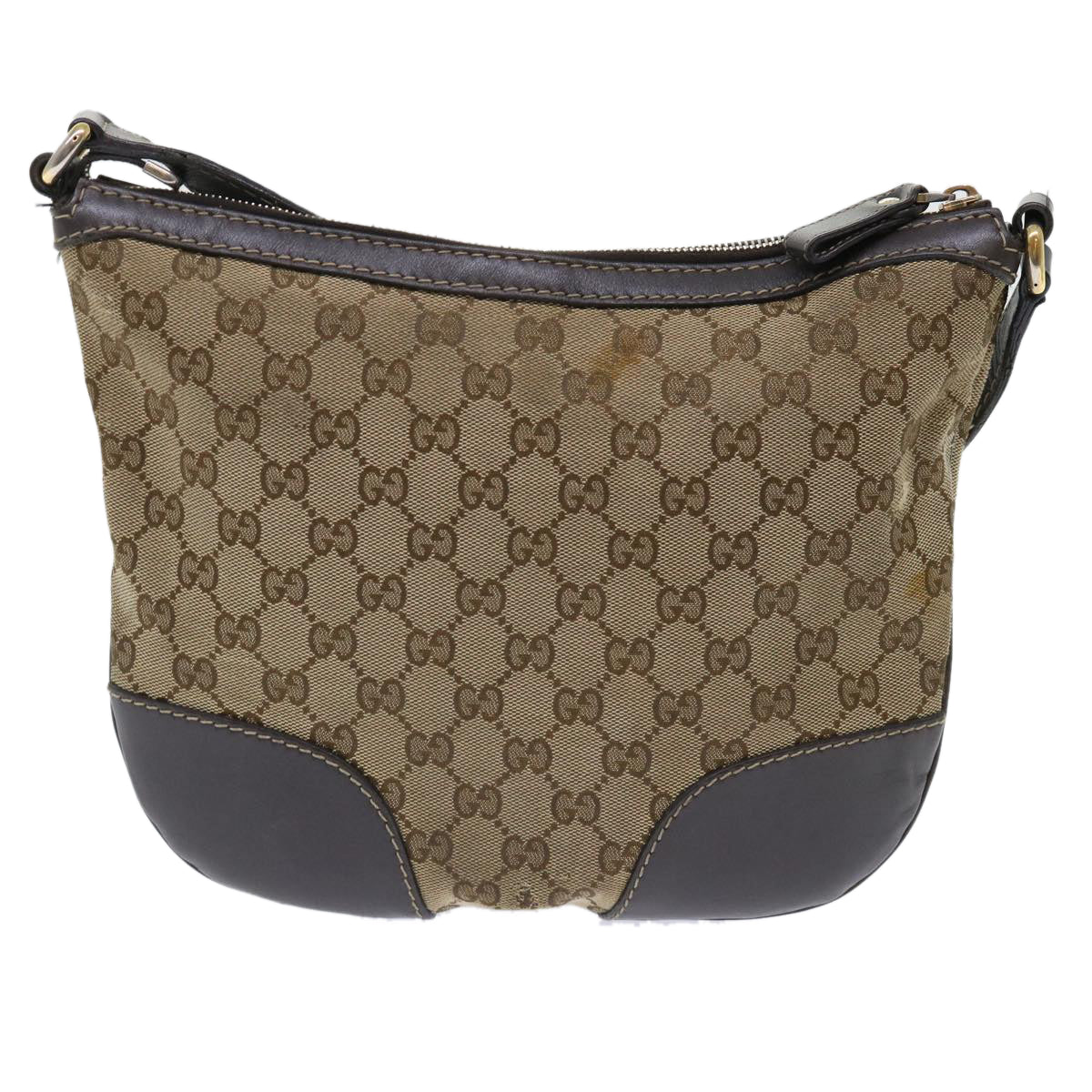 GUCCI GG Canvas Shoulder Bag Beige 257072 Auth th3852 - 0