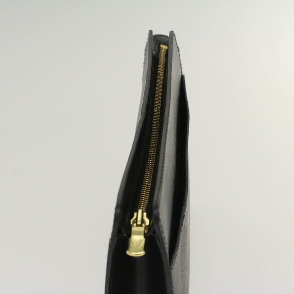 LOUIS VUITTON Epi Pochette Homme Clutch Bag Black M52522 LV Auth th3868