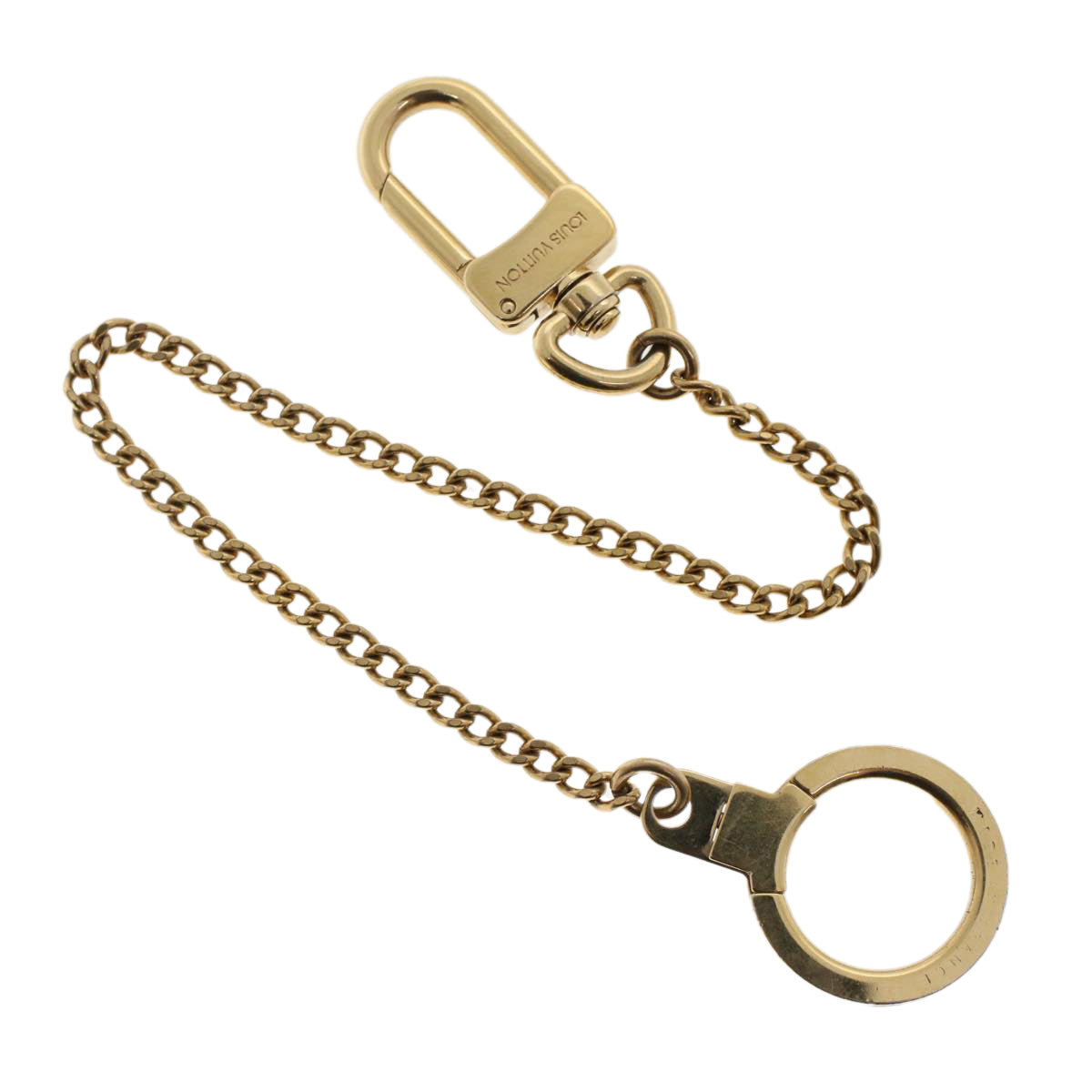 LOUIS VUITTON Chainne Anneau Cles Key Ring Gold Tone M58021 LV Auth th3876 - 0