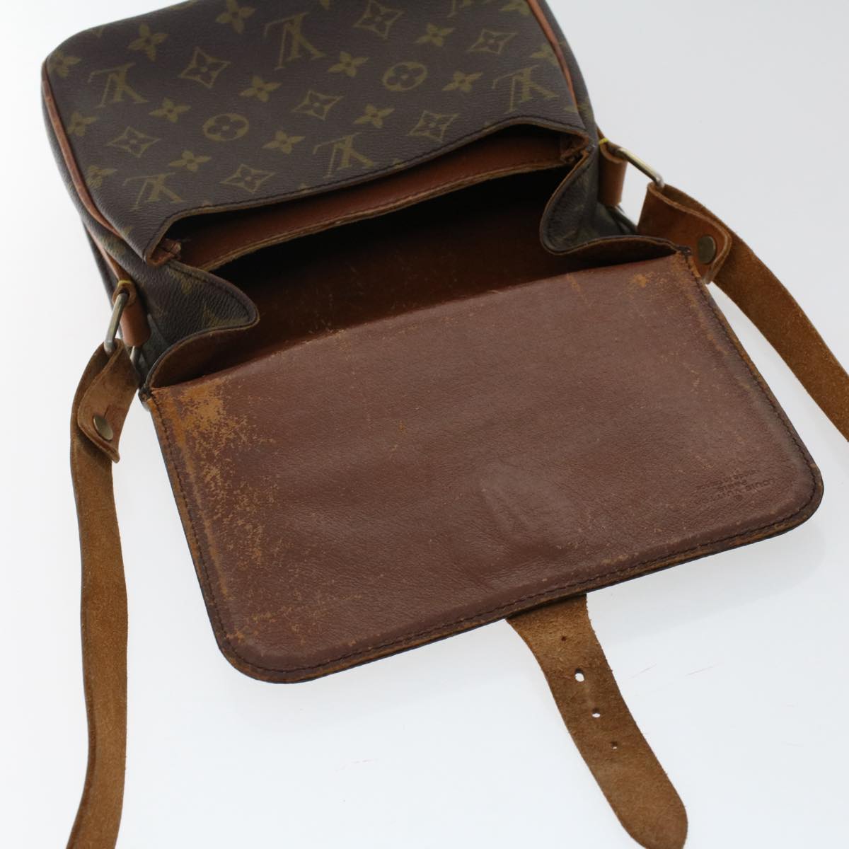 LOUIS VUITTON Monogram Cartouchiere MM Shoulder Bag M51253 LV Auth th3883