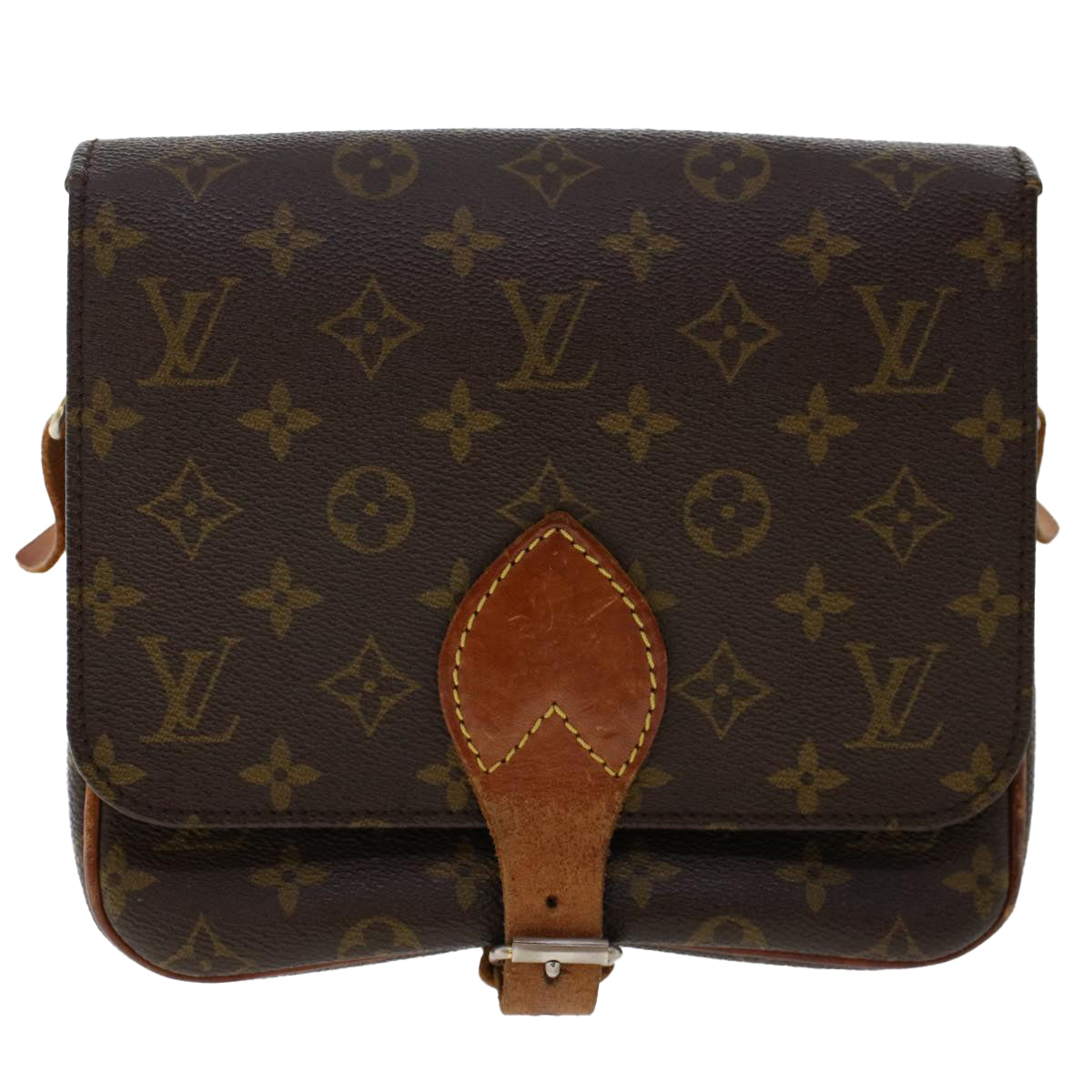 LOUIS VUITTON Monogram Cartouchiere MM Shoulder Bag M51253 LV Auth th3883