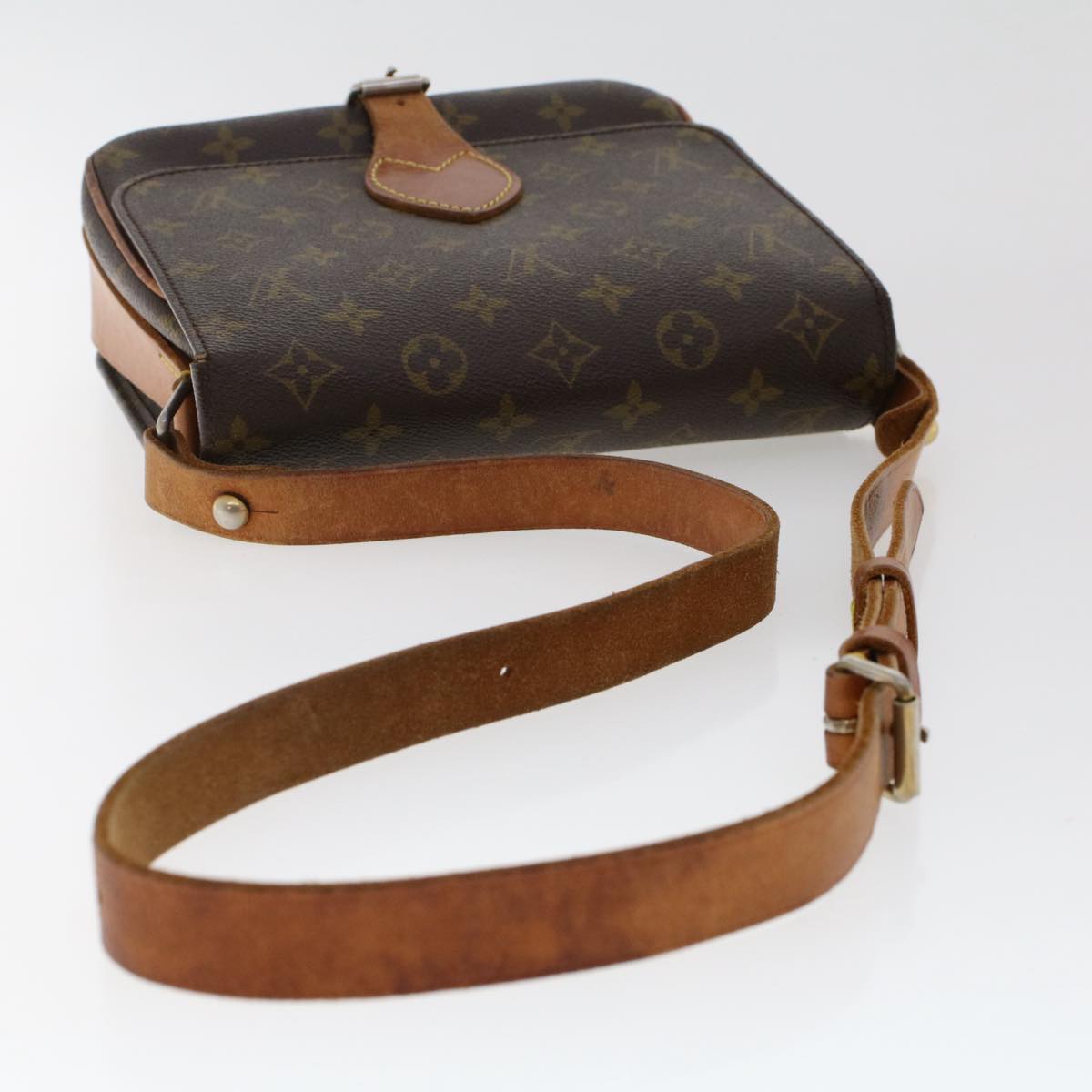 LOUIS VUITTON Monogram Cartouchiere MM Shoulder Bag M51253 LV Auth th3883