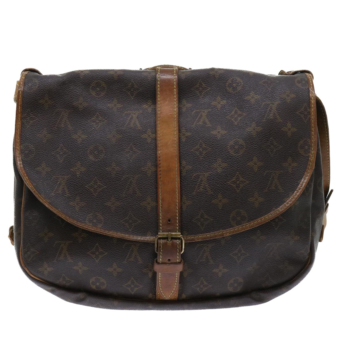 LOUIS VUITTON Monogram Saumur 35 Shoulder Bag M42254 LV Auth th3916 - 0