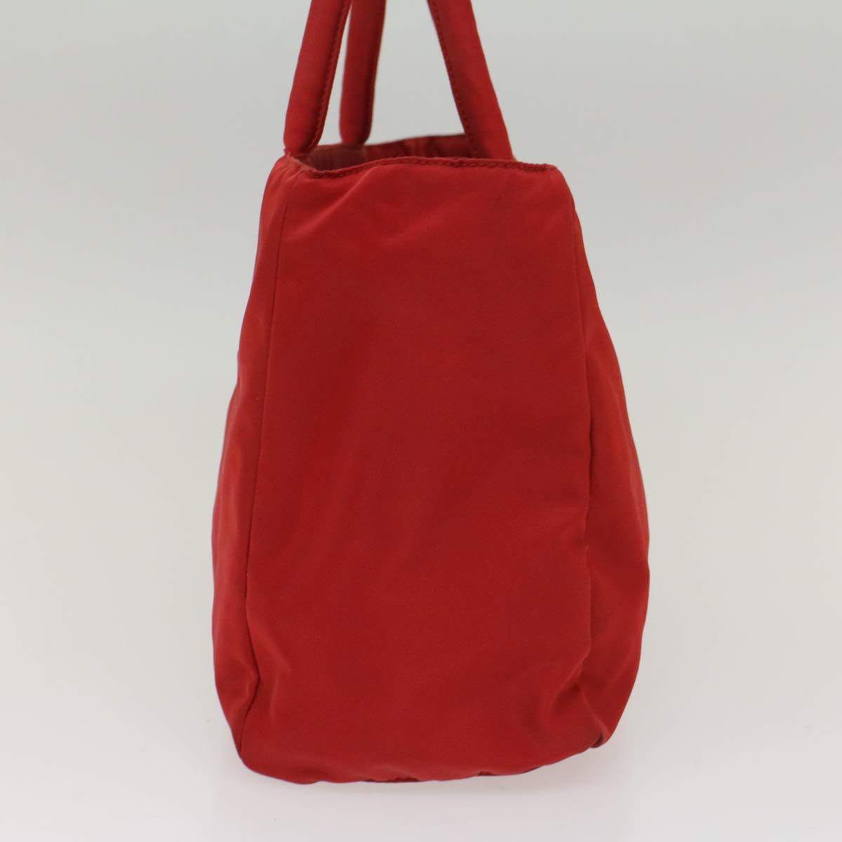 PRADA Hand Bag Nylon Red Auth th3933