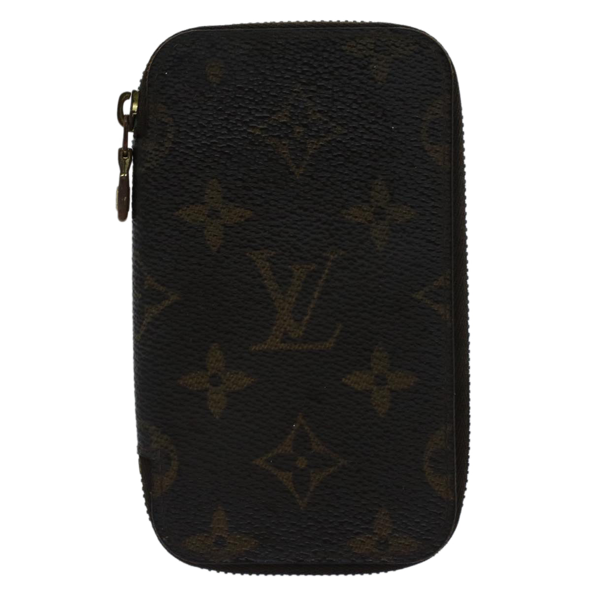 LOUIS VUITTON Monogram Pochette 6 Cure Key Case M62610 LV Auth th3938