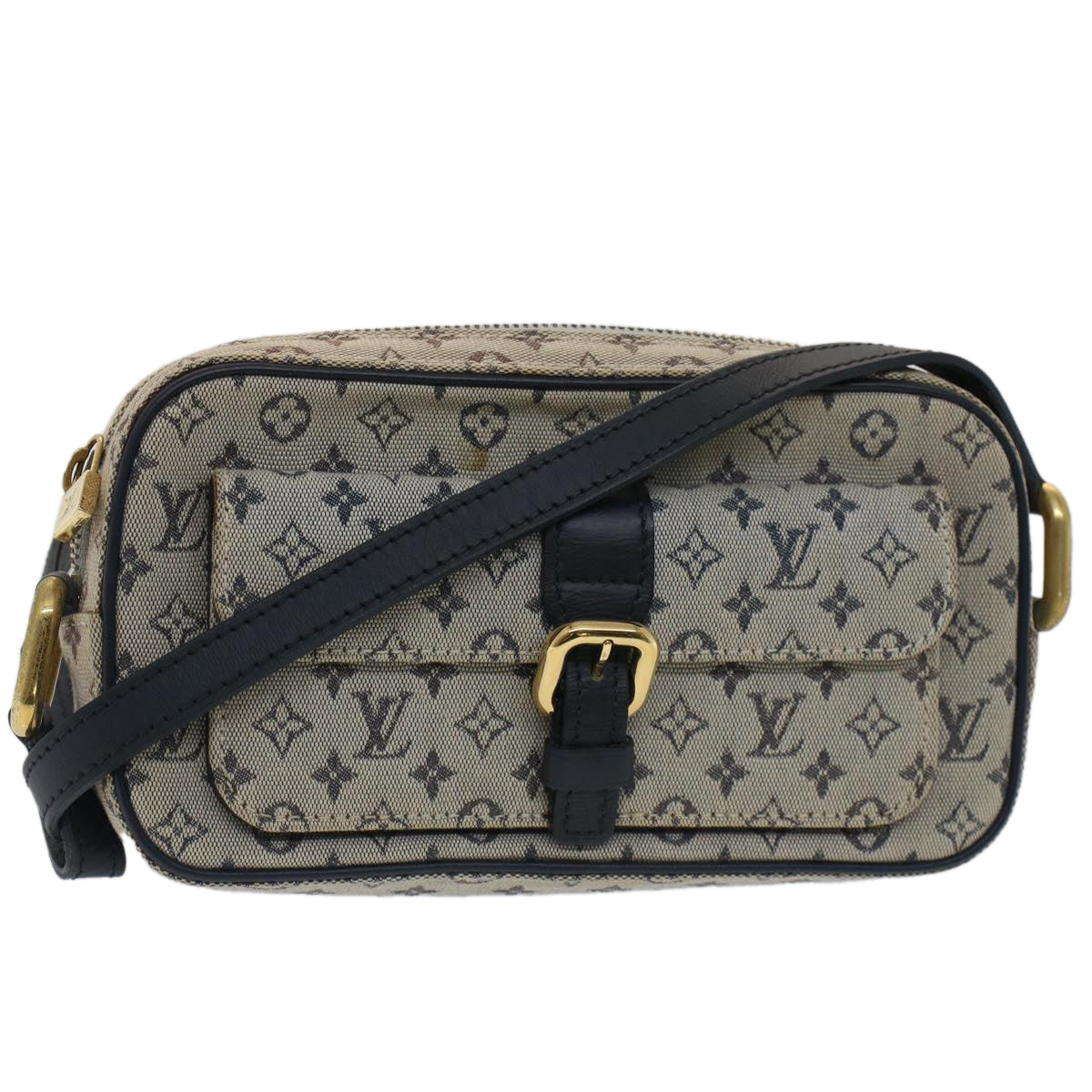 LOUIS VUITTON Monogram Mini Juliet MM Shoulder Bag Blue M92004 LV Auth th3942