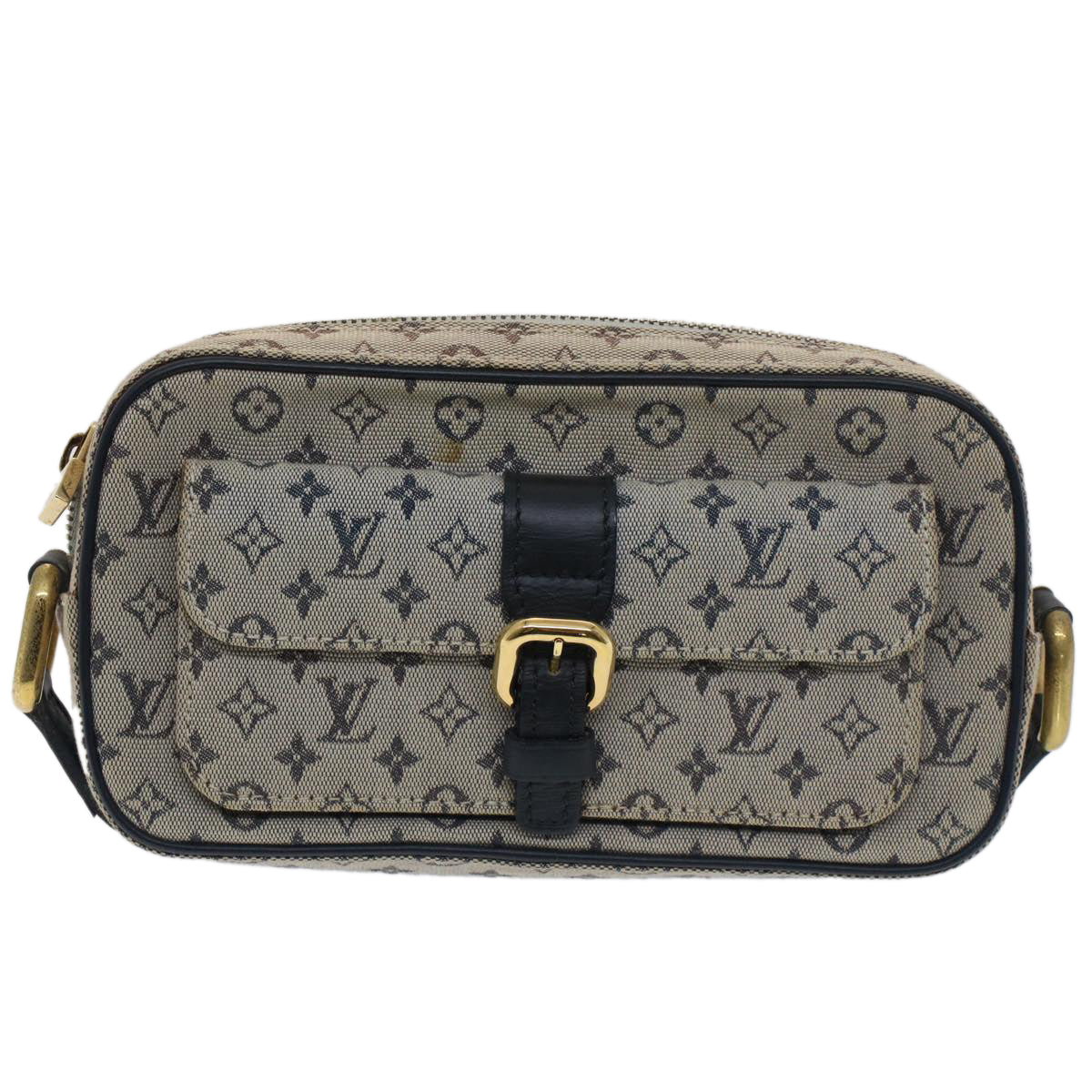 LOUIS VUITTON Monogram Mini Juliet MM Shoulder Bag Blue M92004 LV Auth th3942