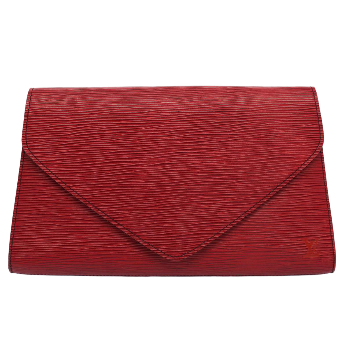 LOUIS VUITTON Epi Art Deco Clutch Bag Red M52637 LV Auth th3962