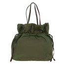 PRADA Tote Bag Nylon Khaki Auth th3978-2