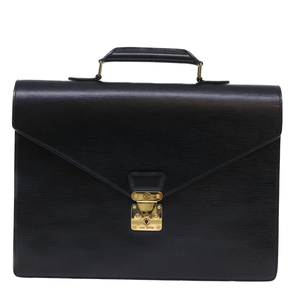 LOUIS VUITTON Epi Serviette Conseiller Briefcase Black M54422 LV Auth th3982