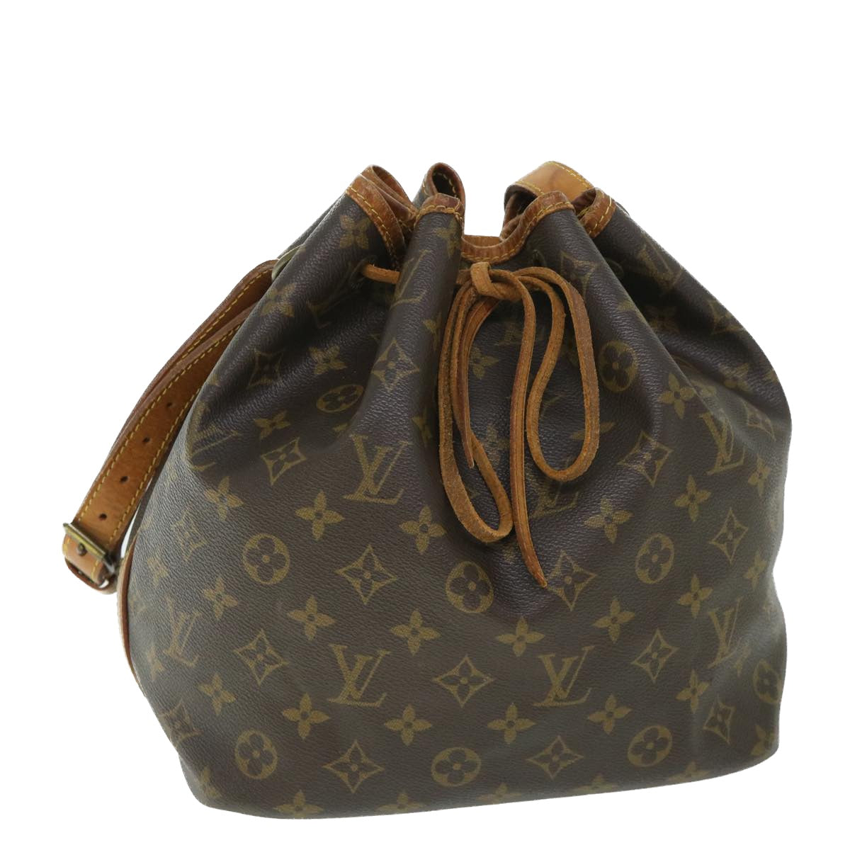 LOUIS VUITTON Monogram Petit Noe Shoulder Bag M42226 LV Auth th4023