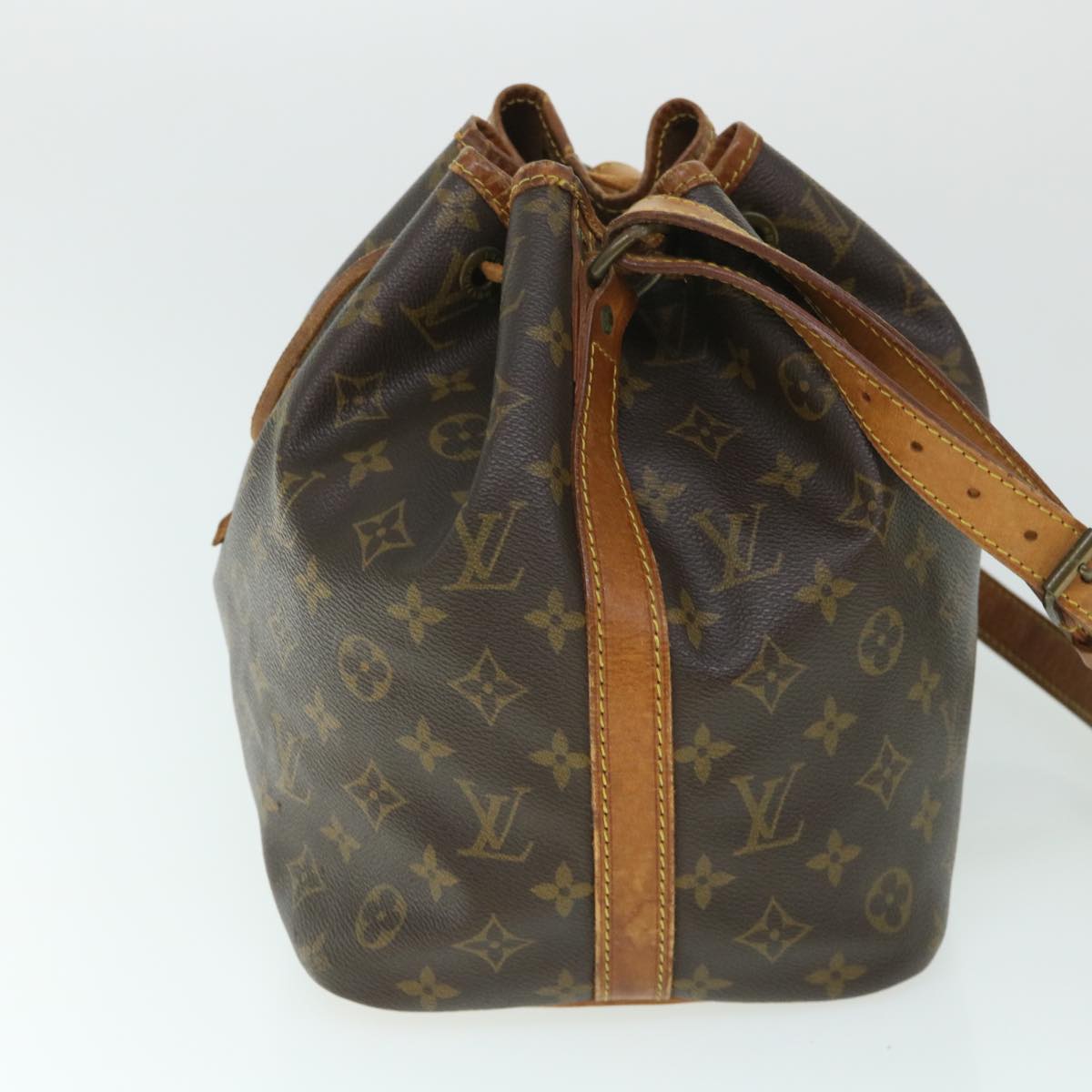 LOUIS VUITTON Monogram Petit Noe Shoulder Bag M42226 LV Auth th4023