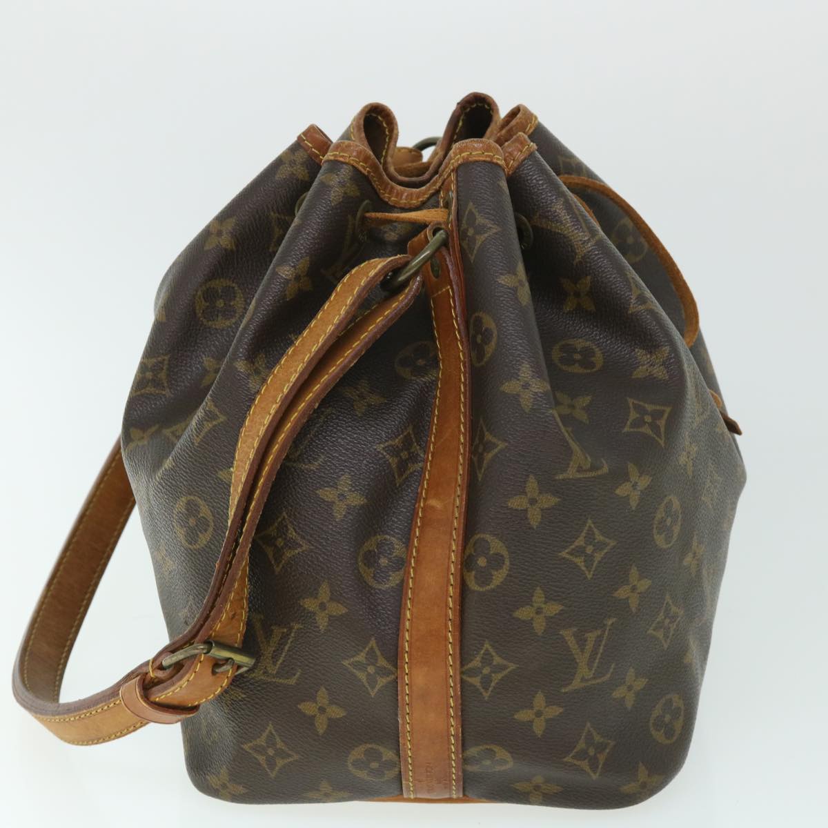 LOUIS VUITTON Monogram Petit Noe Shoulder Bag M42226 LV Auth th4023