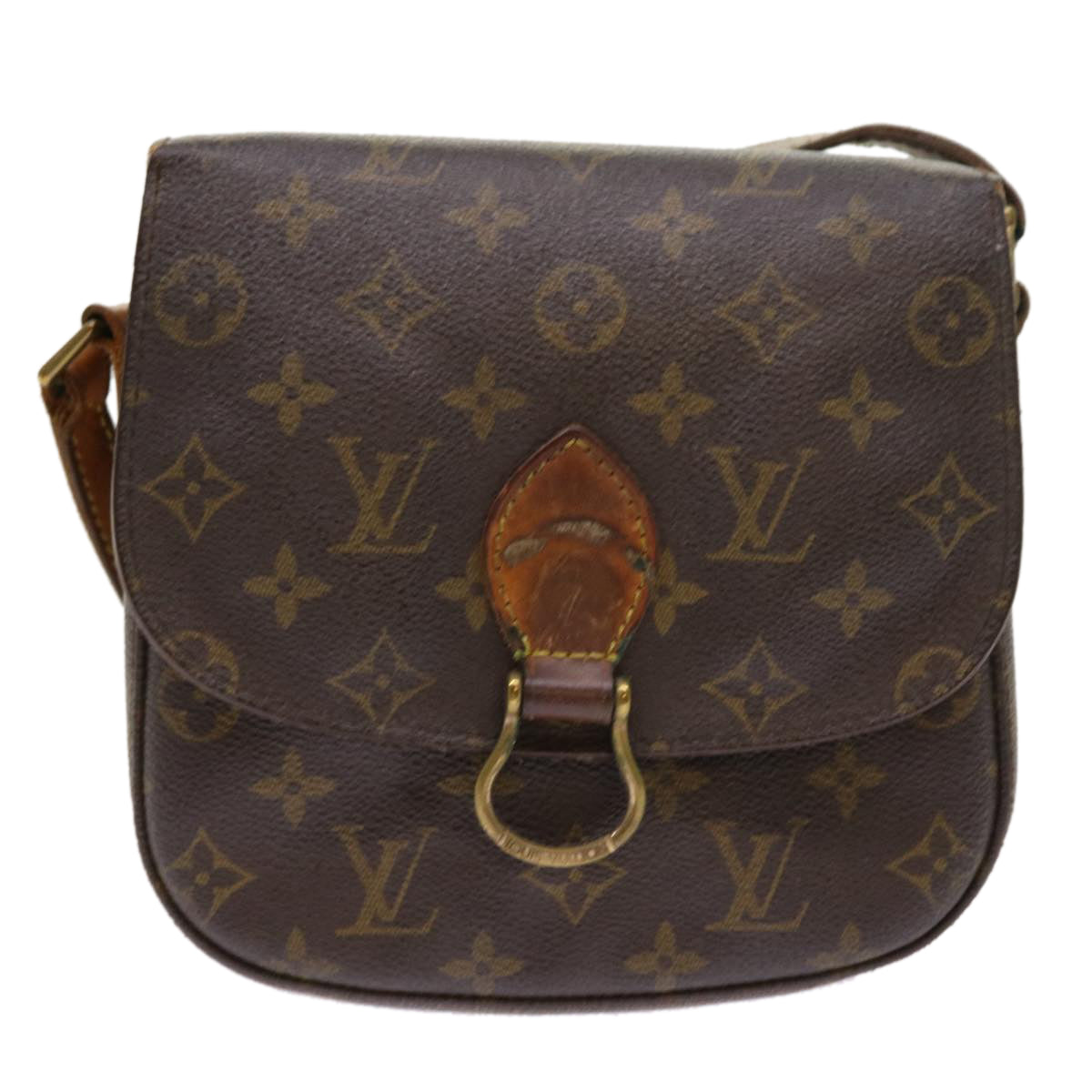 LOUIS VUITTON Monogram Saint Cloud MM Shoulder Bag M51243 LV Auth th4037