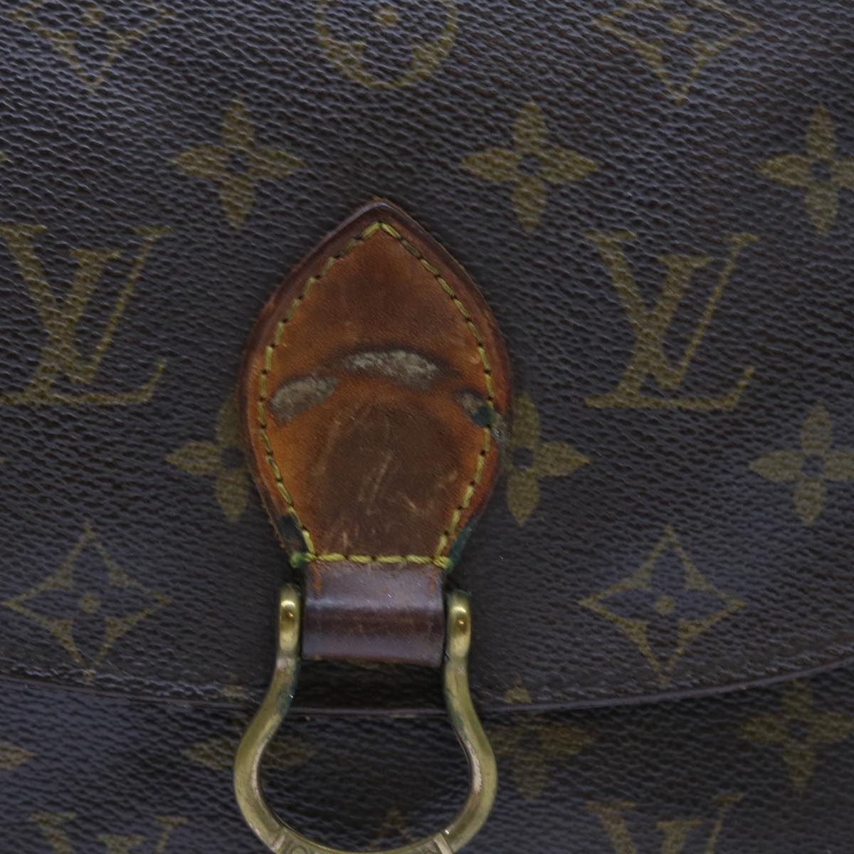 LOUIS VUITTON Monogram Saint Cloud MM Shoulder Bag M51243 LV Auth th4037