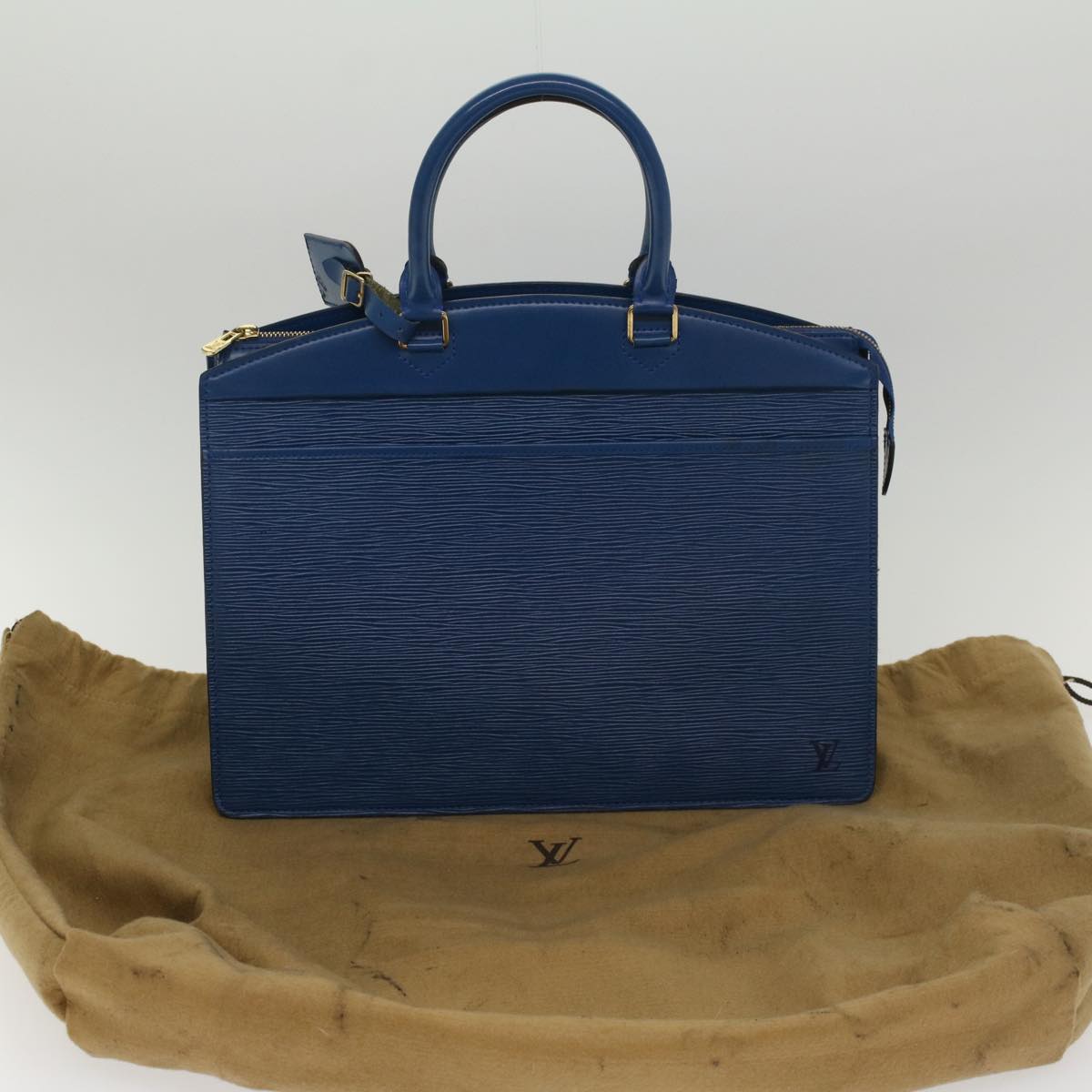 LOUIS VUITTON Epi Riviera Hand Bag Blue M48185 LV Auth th4044