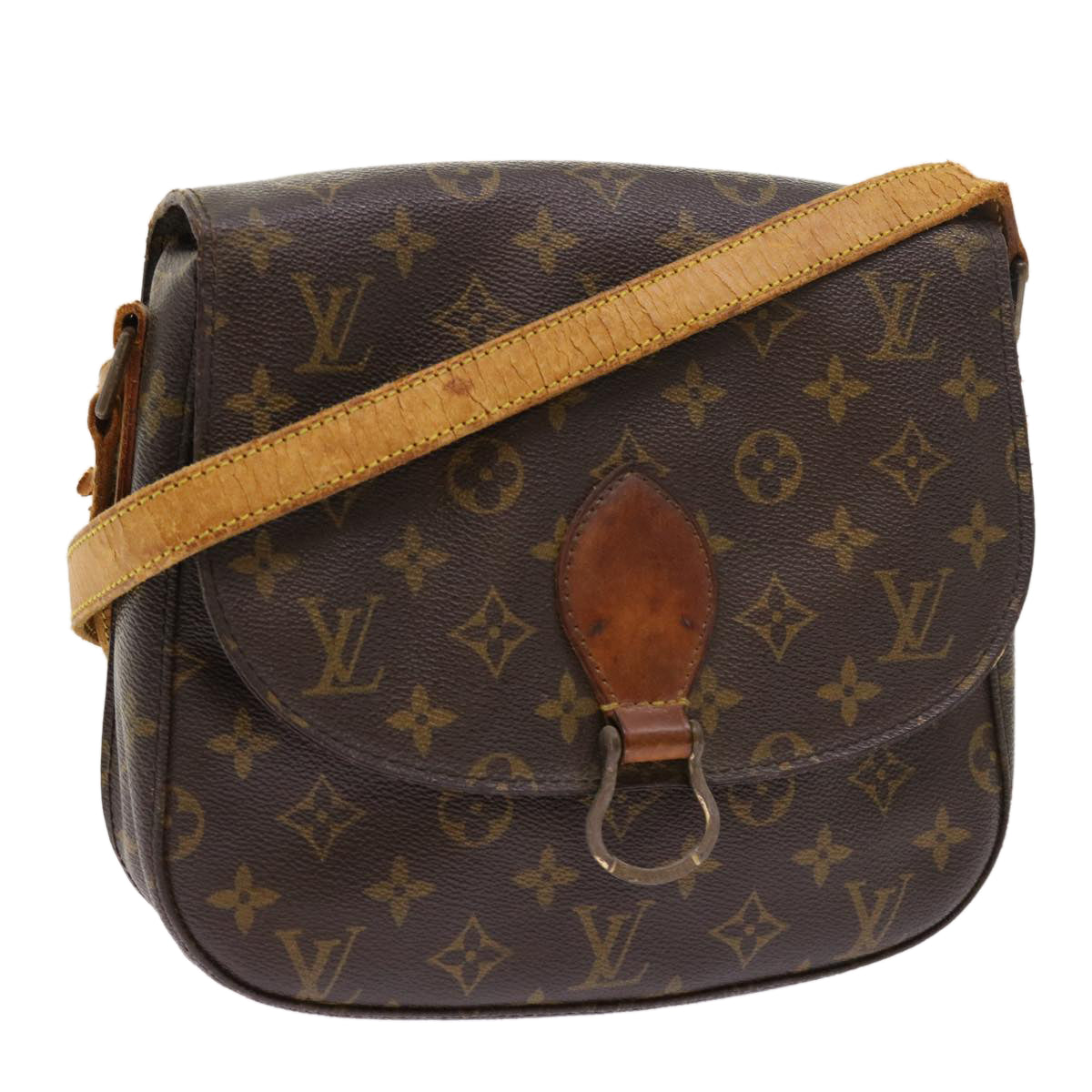 LOUIS VUITTON Monogram Saint Cloud GM Shoulder Bag M51242 LV Auth th4045