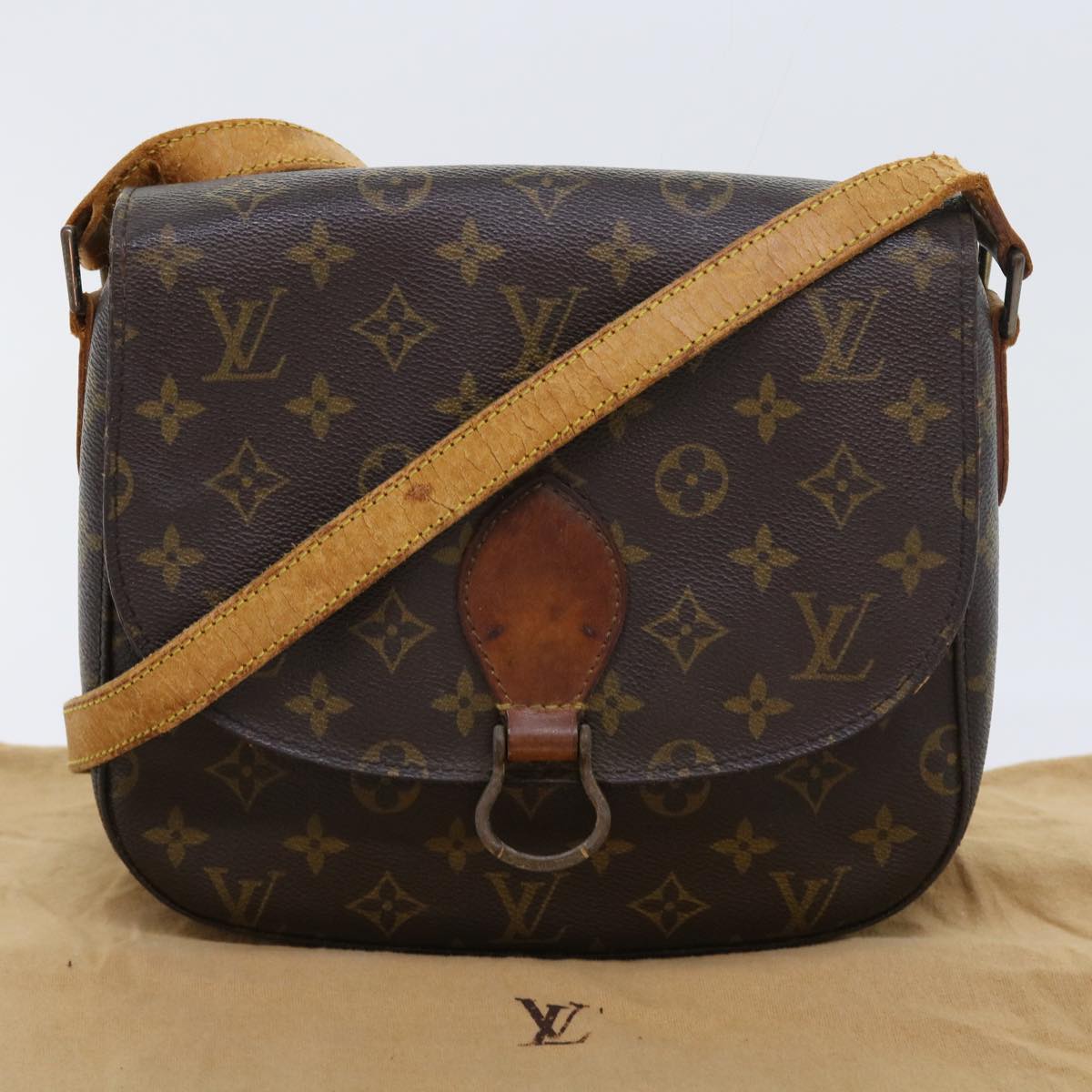 LOUIS VUITTON Monogram Saint Cloud GM Shoulder Bag M51242 LV Auth th4045