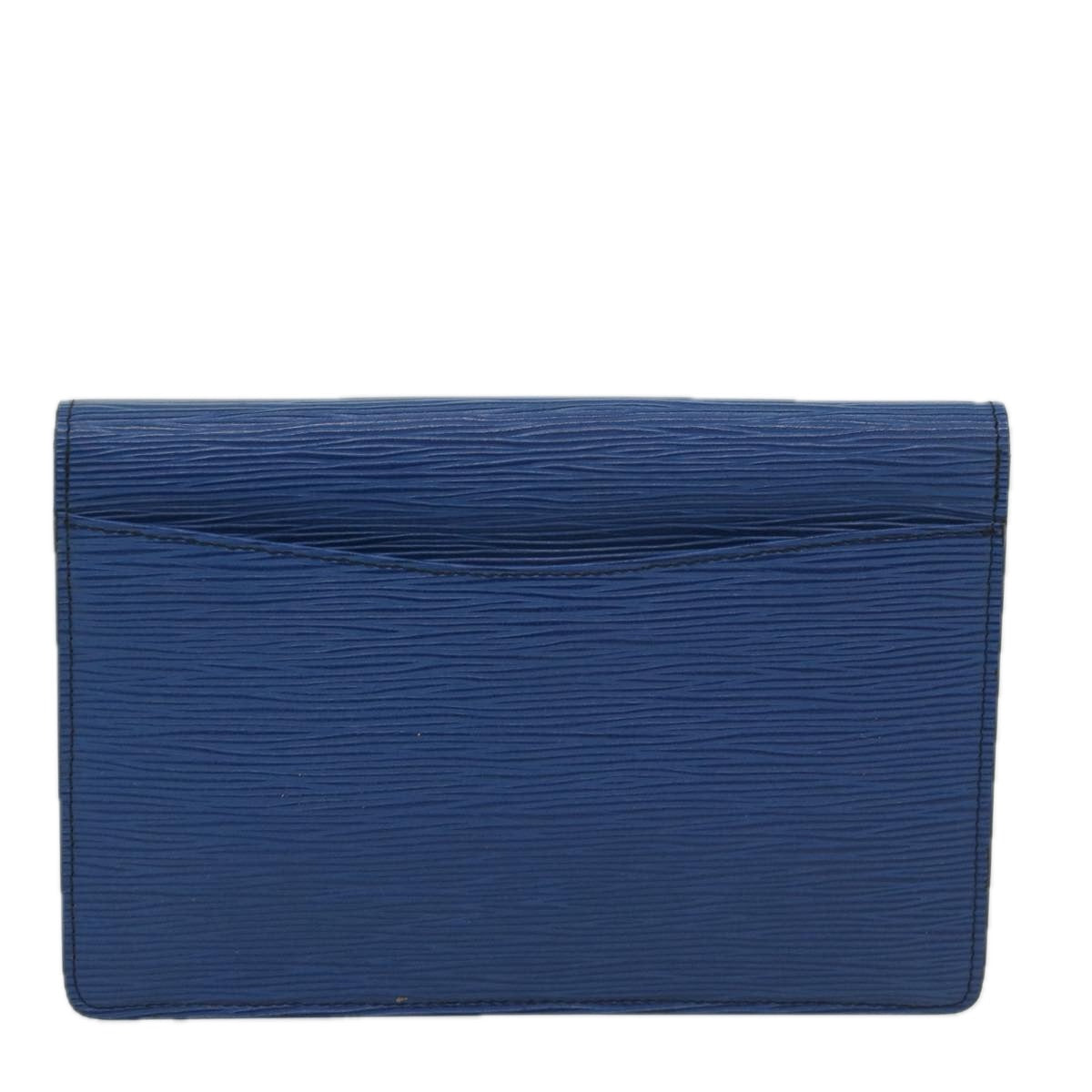 LOUIS VUITTON Epi Montaigne 23 Clutch Bag Blue M52665 LV Auth th4081 - 0