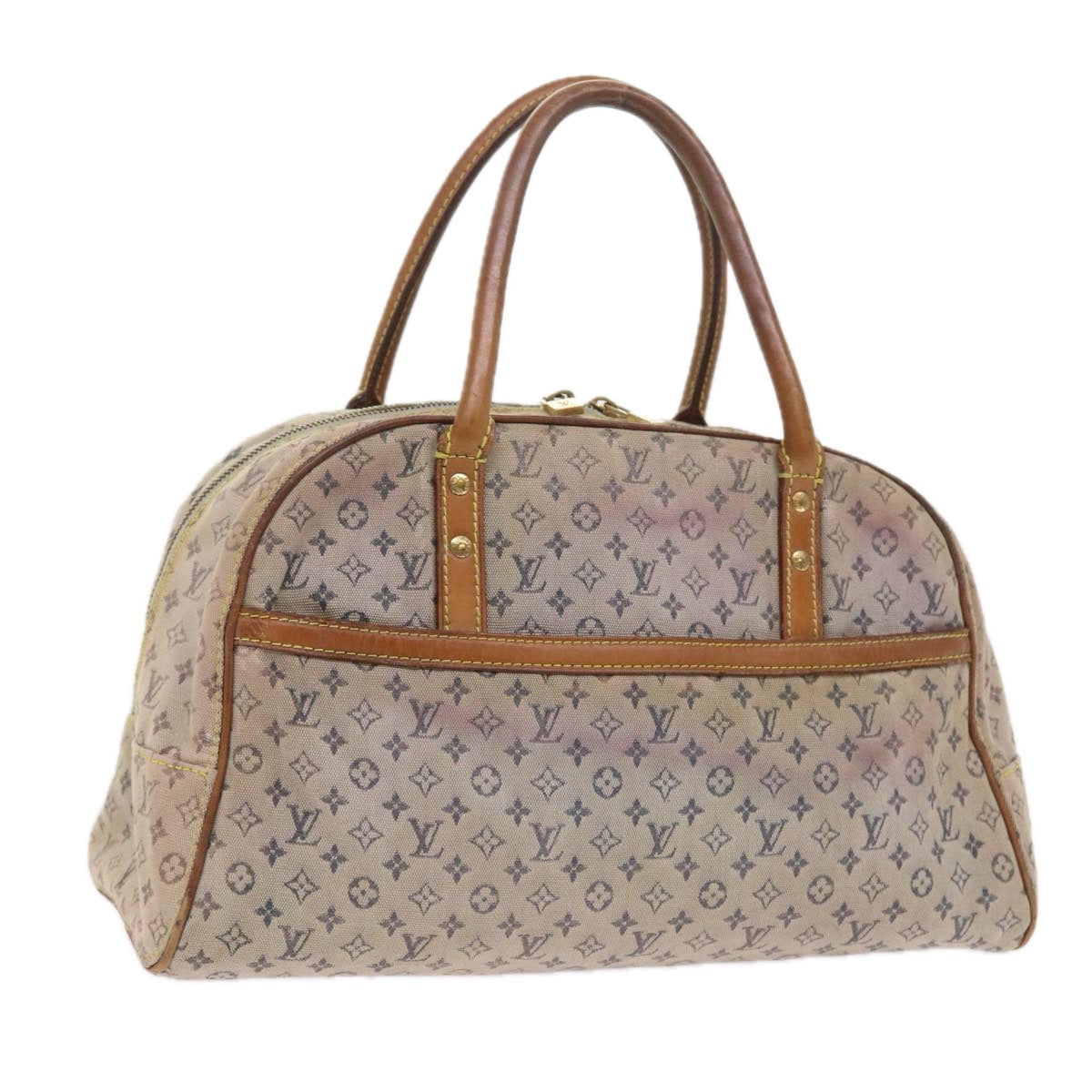 LOUIS VUITTON Monogram Mini Marie Hand Bag Blue M92003 LV Auth th4091