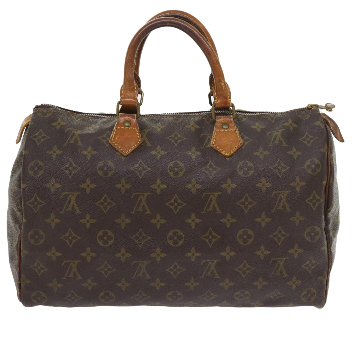 LOUIS VUITTON Monogram Speedy 35 Hand Bag M41524 LV Auth th4112 - 0